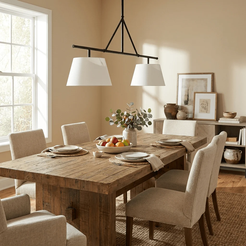 Two Light Linear Island Pendant Lamp - Image 4