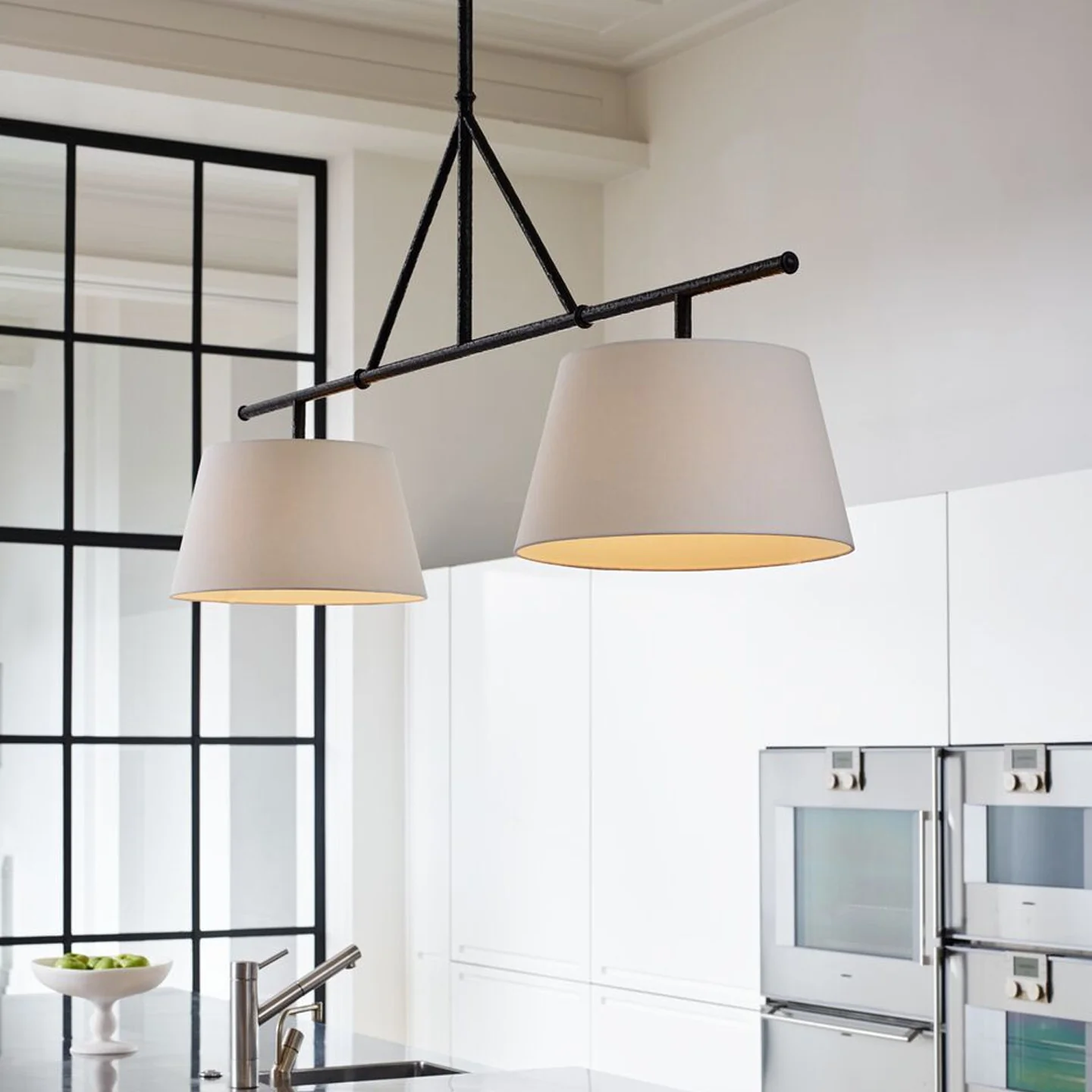 Two Light Linear Island Pendant Lamp - Image 8