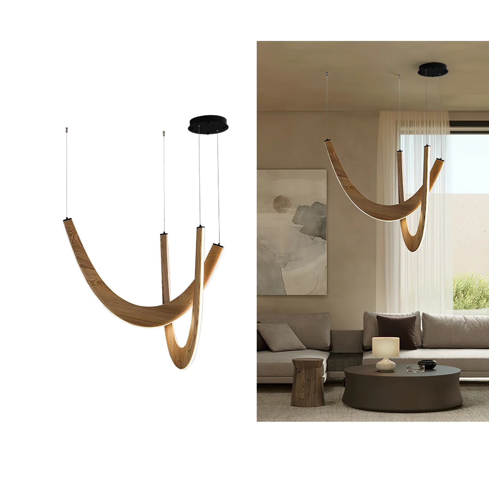 U Wooden Pendant Lamp - Image 23