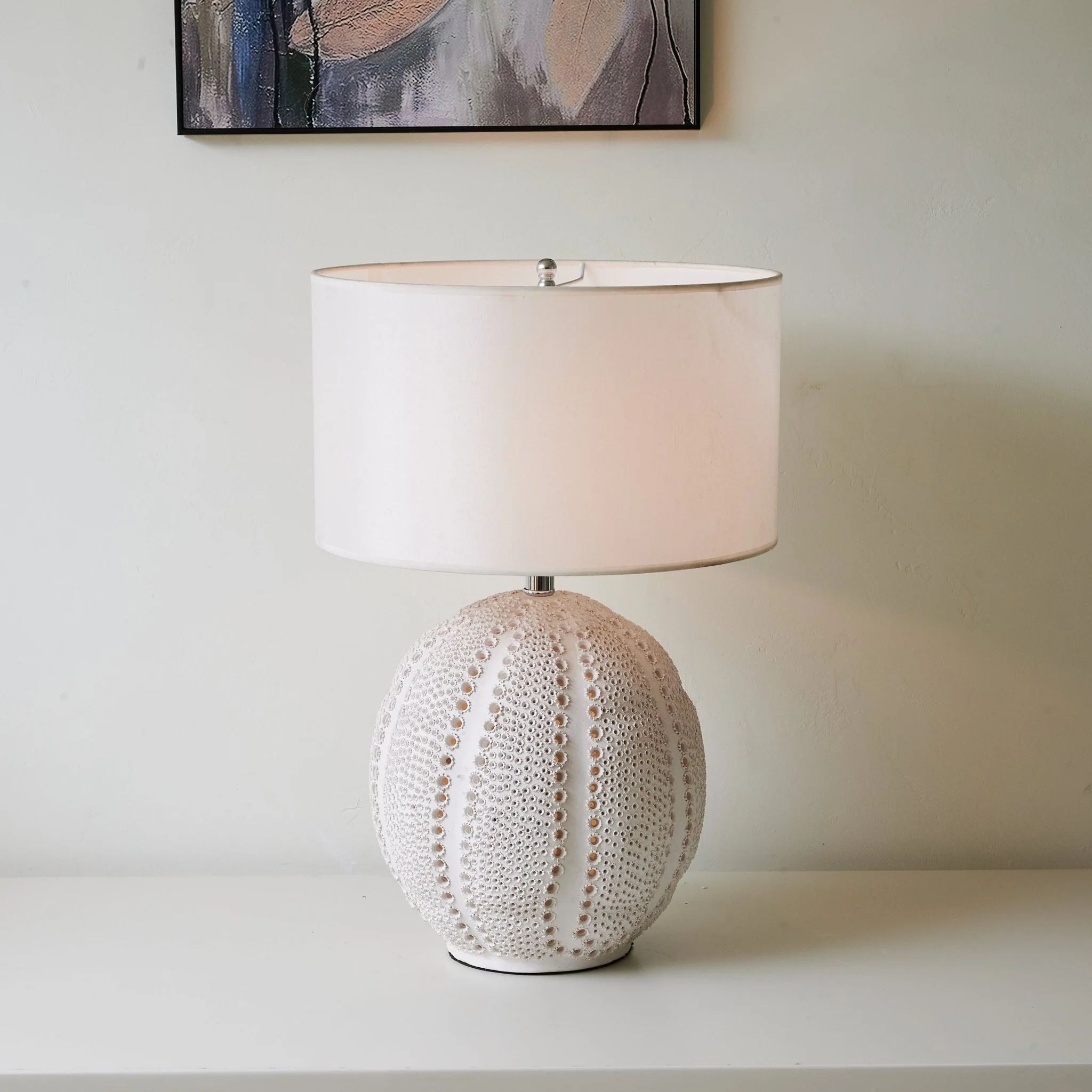 Urchin Textured Ceramic Table Lamp - Image 3