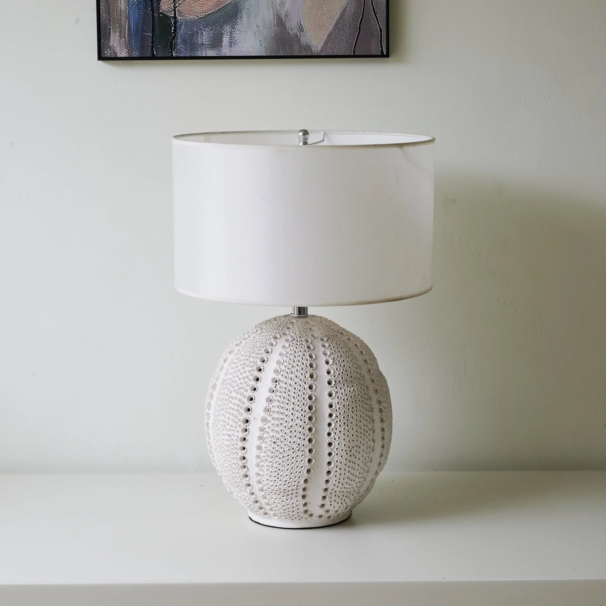 Urchin Textured Ceramic Table Lamp - Image 9