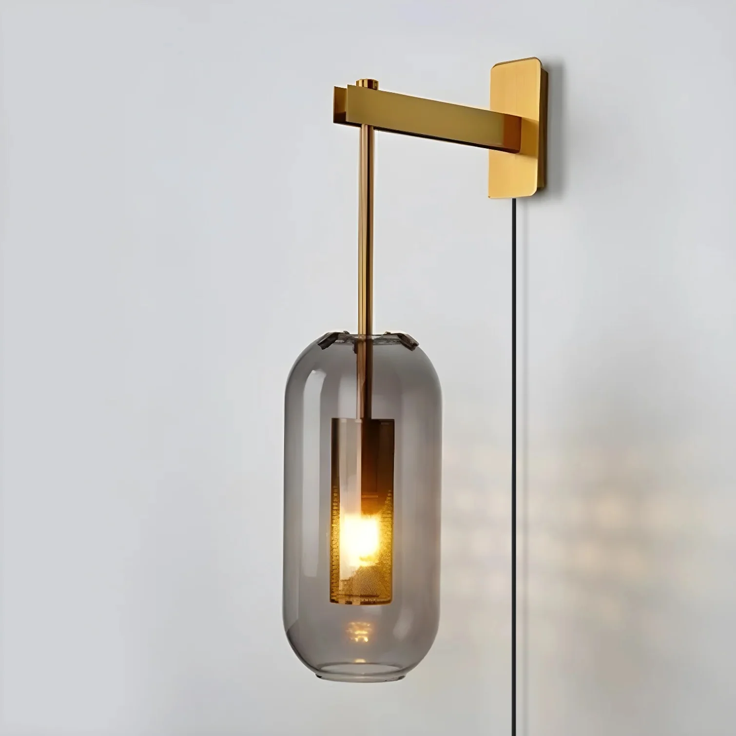 Vadim Glass Plug-in Wall Lamp - Image 6
