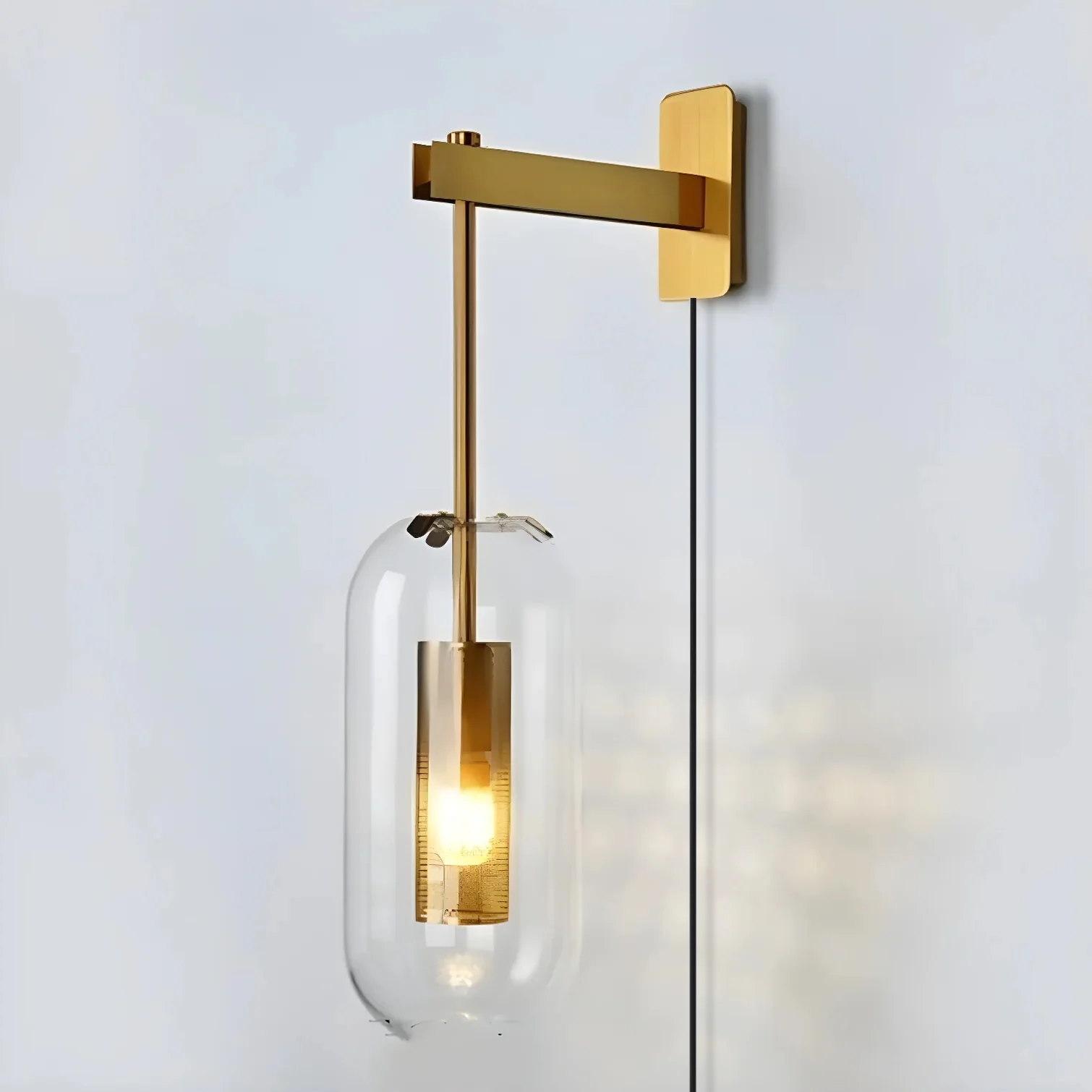 Vadim Glass Plug-in Wall Lamp - Image 7