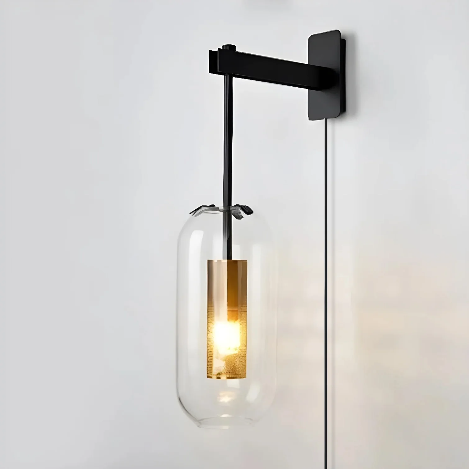 Vadim Glass Plug-in Wall Lamp - Image 9