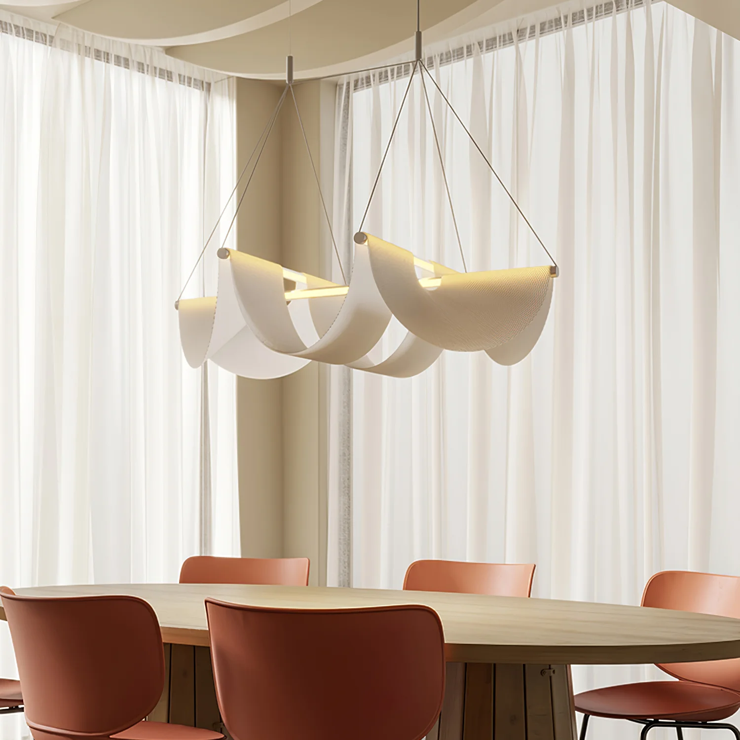 Vaelora Ribbon Pendant Lamp - Image 8