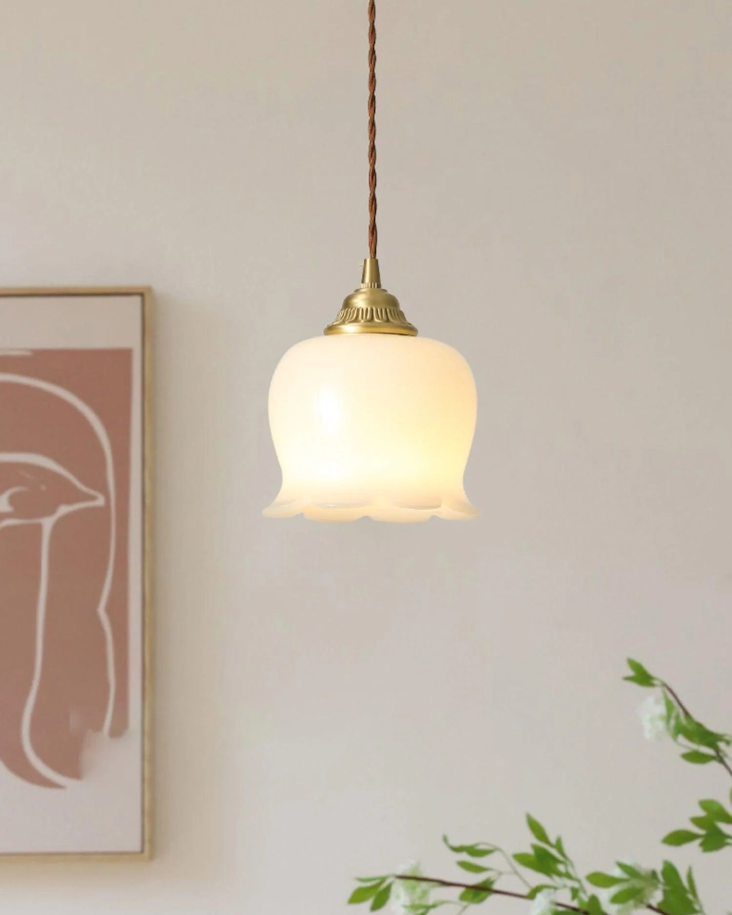 Valley flower Pendant Swag Lamp - Image 11