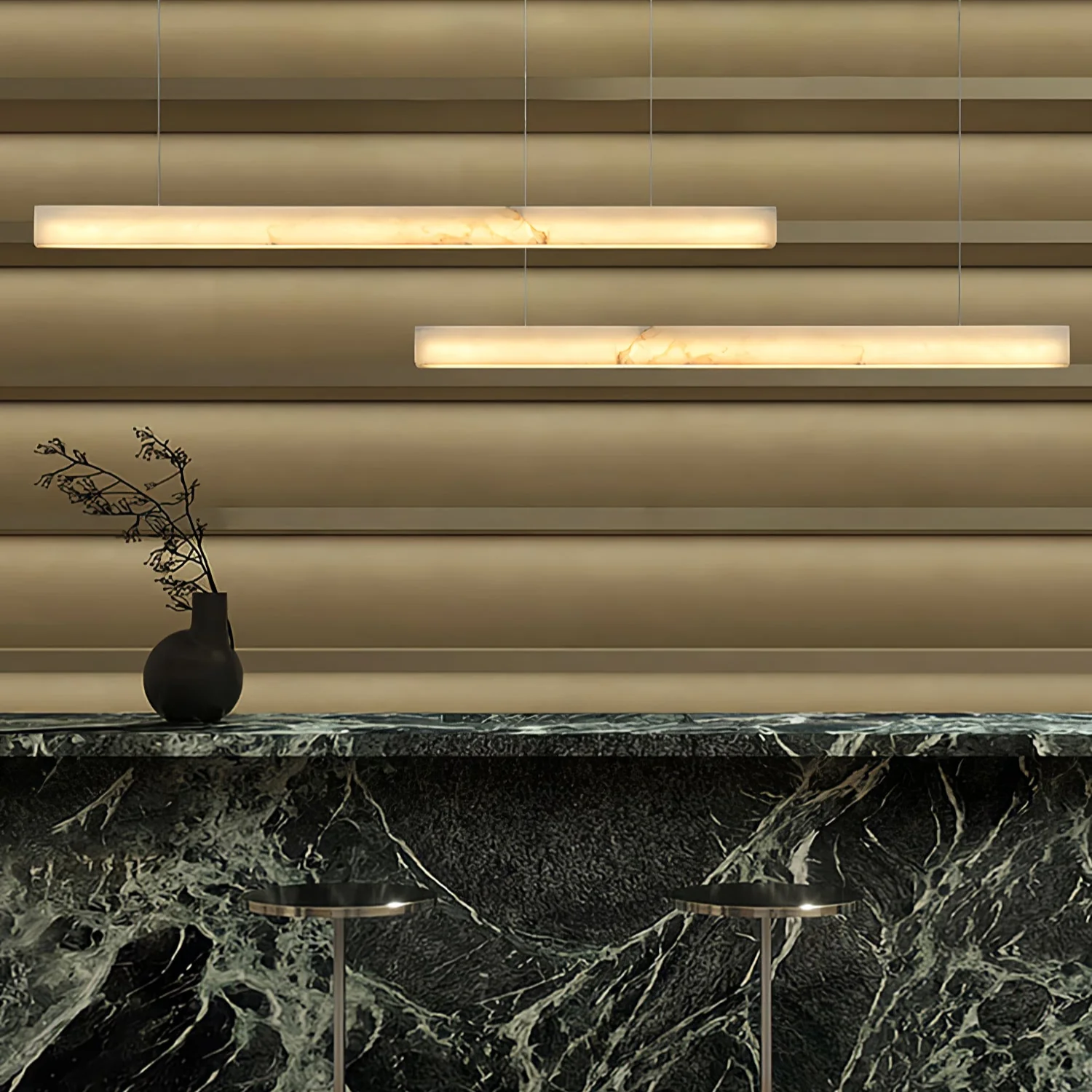Velmore Linea Alabaster Pendant Lamp - Image 2