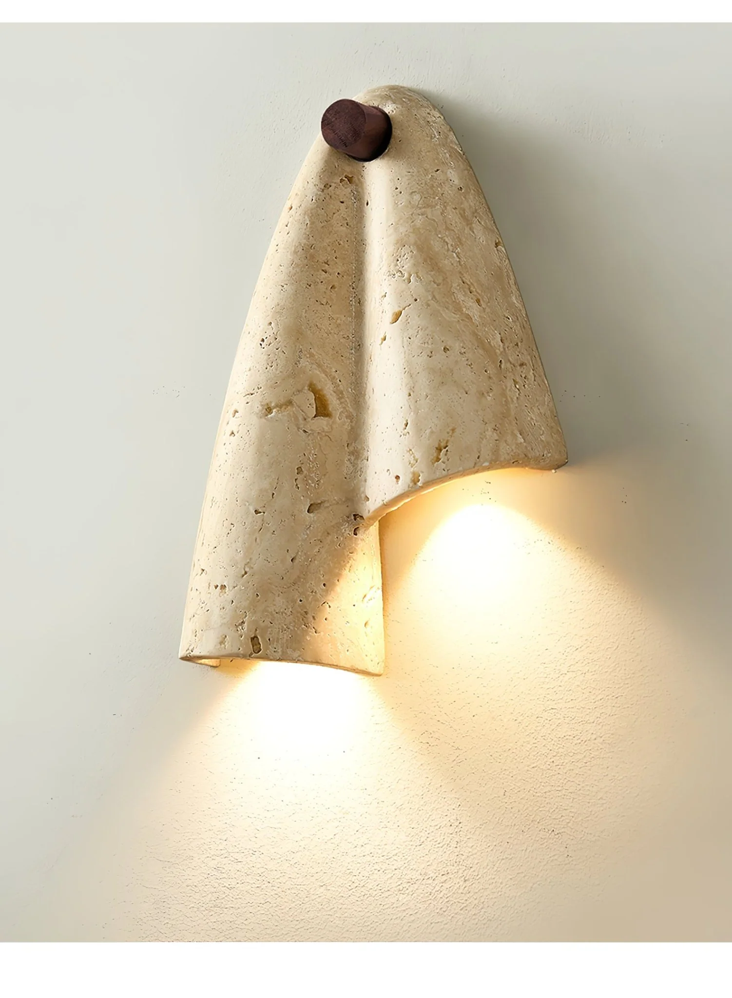 Velo Draped Stone Sconce - Image 6