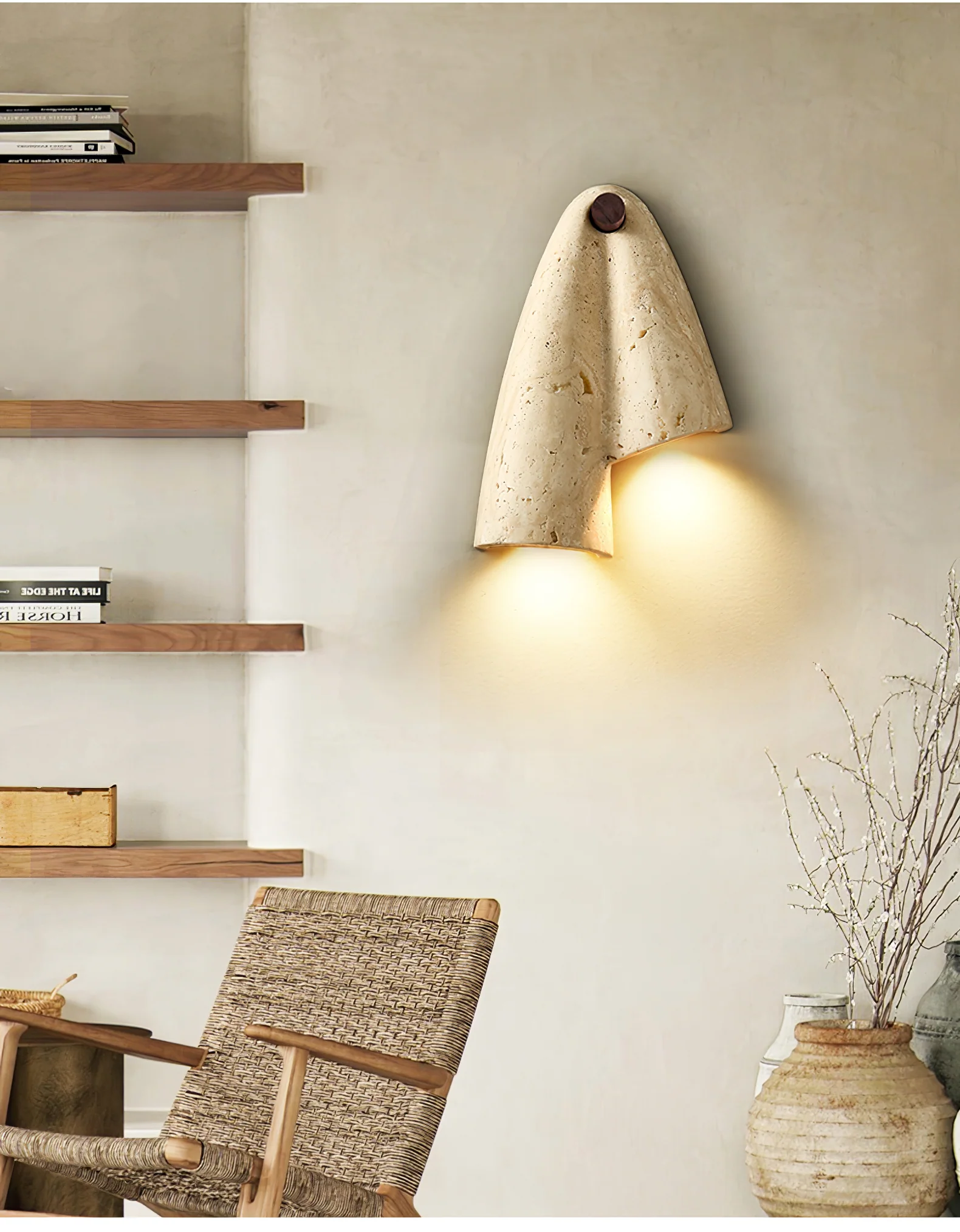 Velo Draped Stone Sconce - Image 8