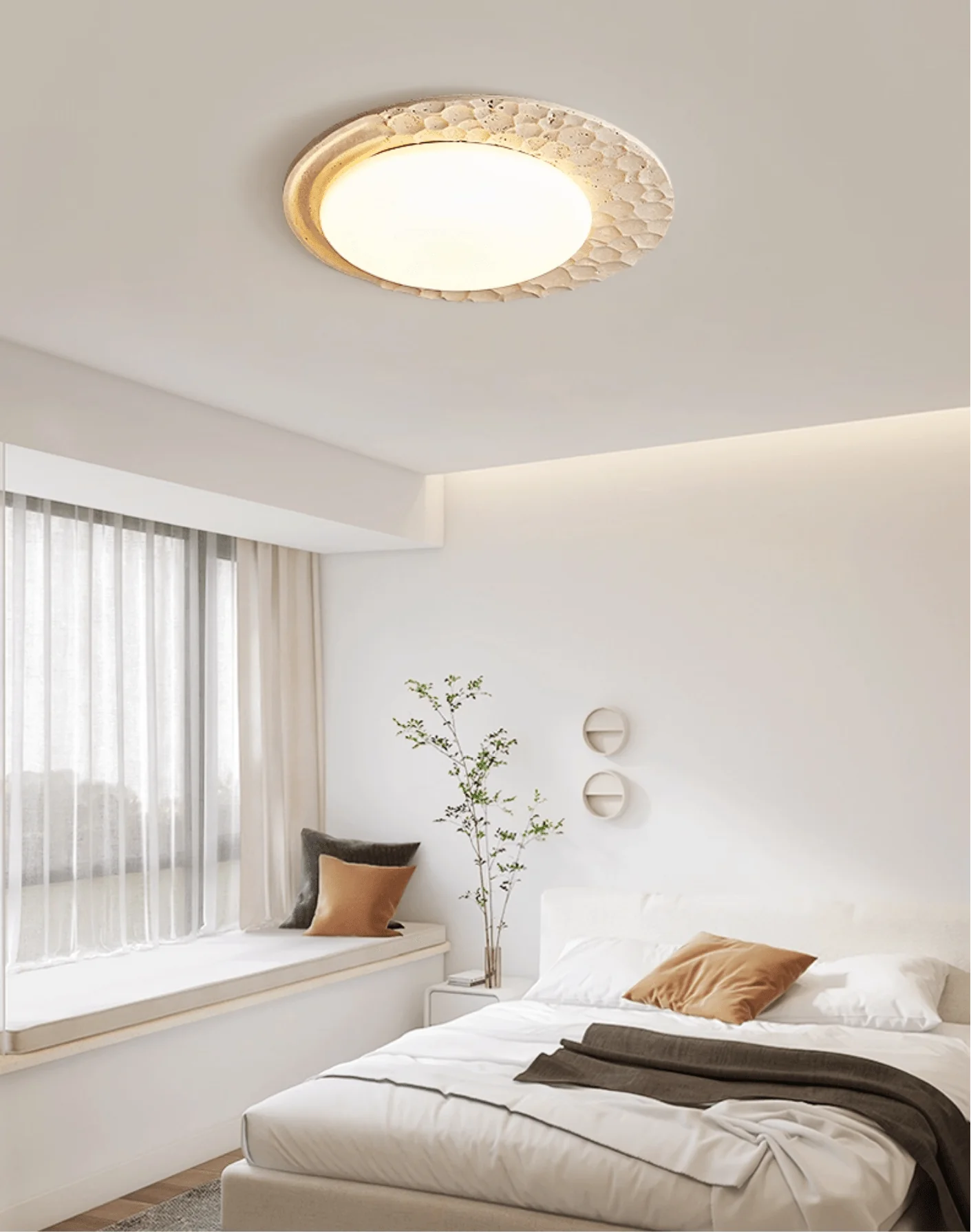 Venus Textured Stone Ceiling Light - Image 10