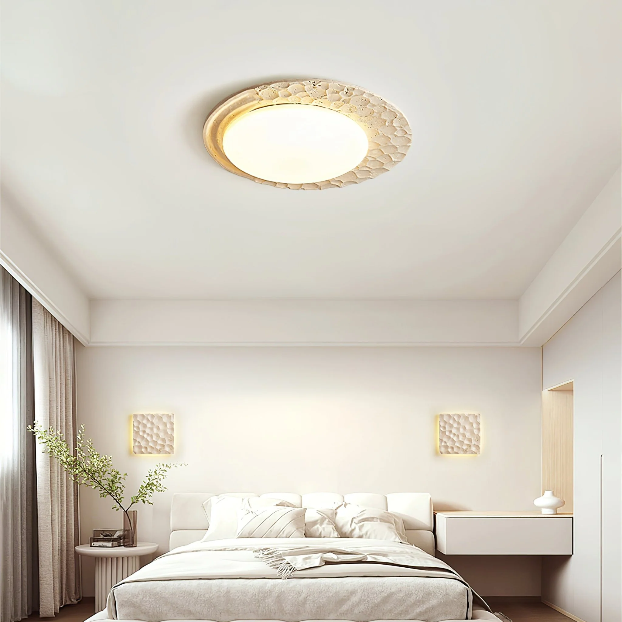 Venus Textured Stone Ceiling Light - Image 6