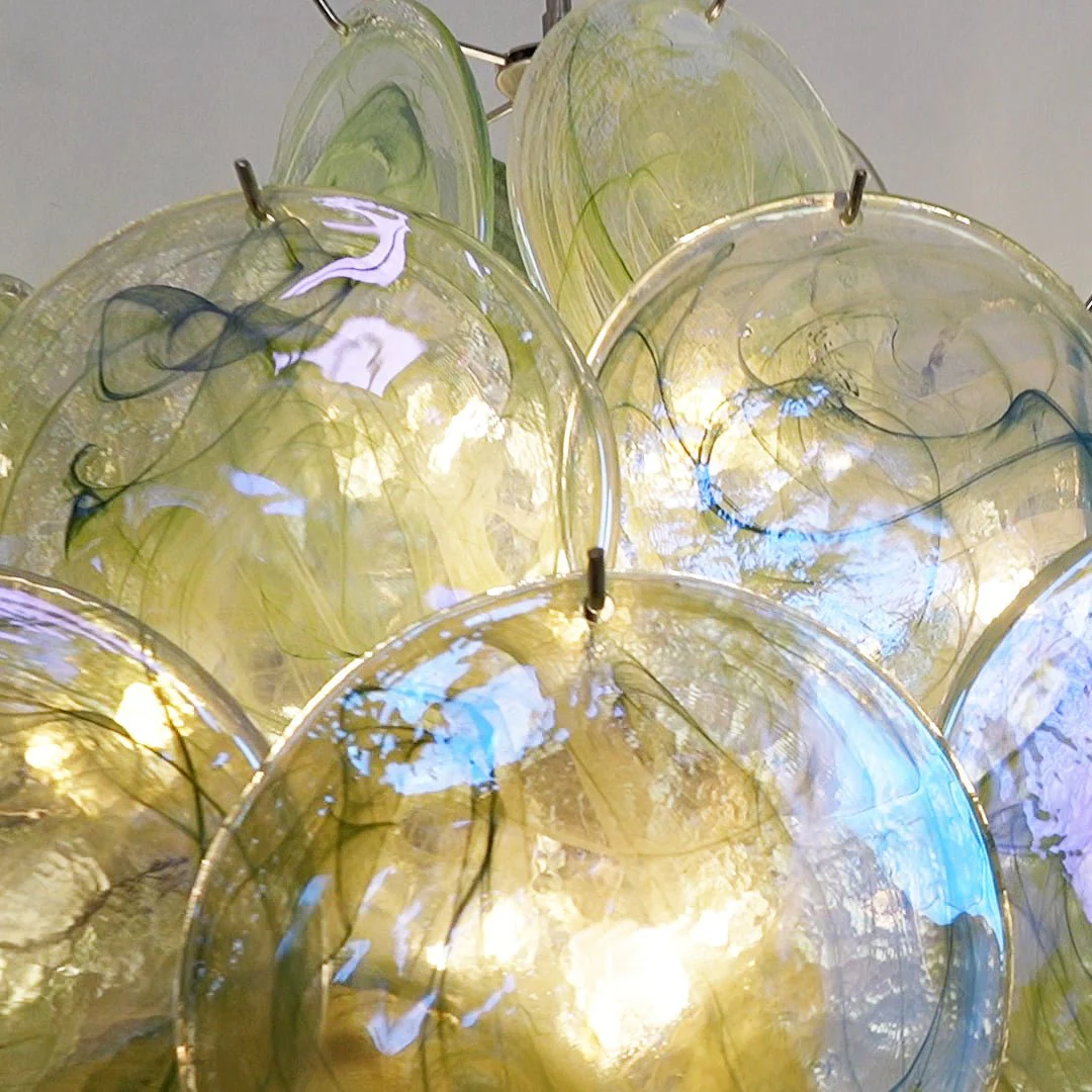 Verdant Bloom Murano Glass Chandelier - Image 5