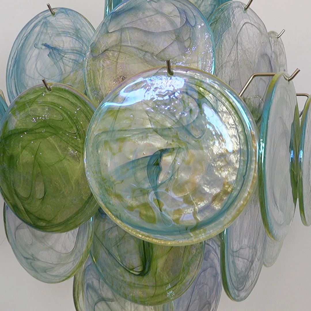Verdant Bloom Murano Glass Chandelier - Image 6
