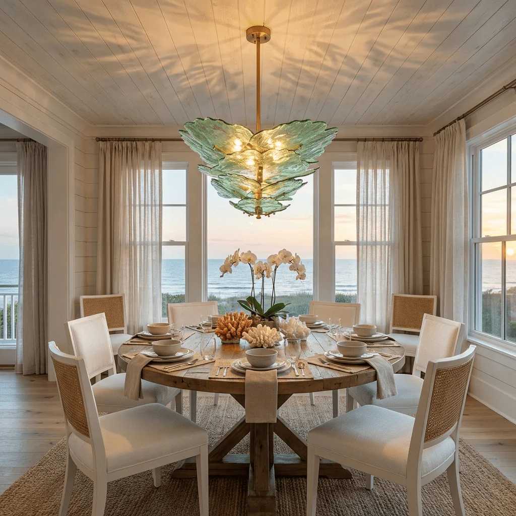 Verdant Petal Glass Chandelier - Image 12