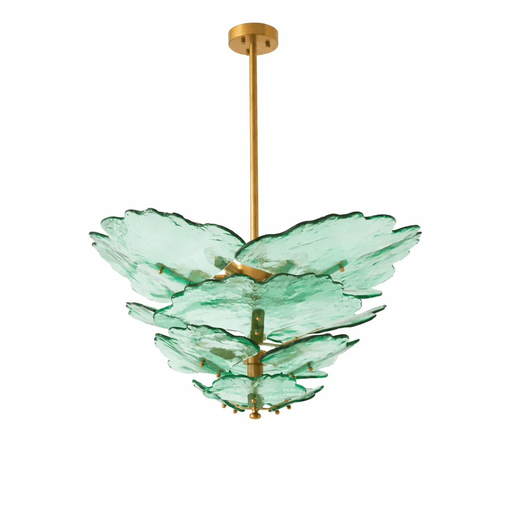 Verdant Petal Glass Chandelier - Image 9