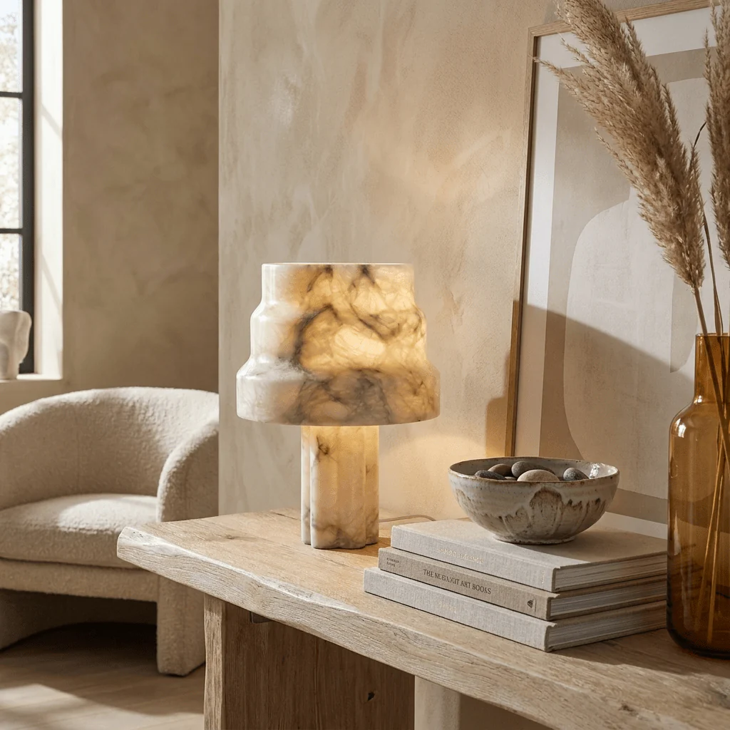 Verona Alabaster Table Lamp - Image 2