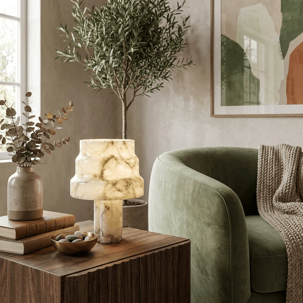 Verona Alabaster Table Lamp - Image 9
