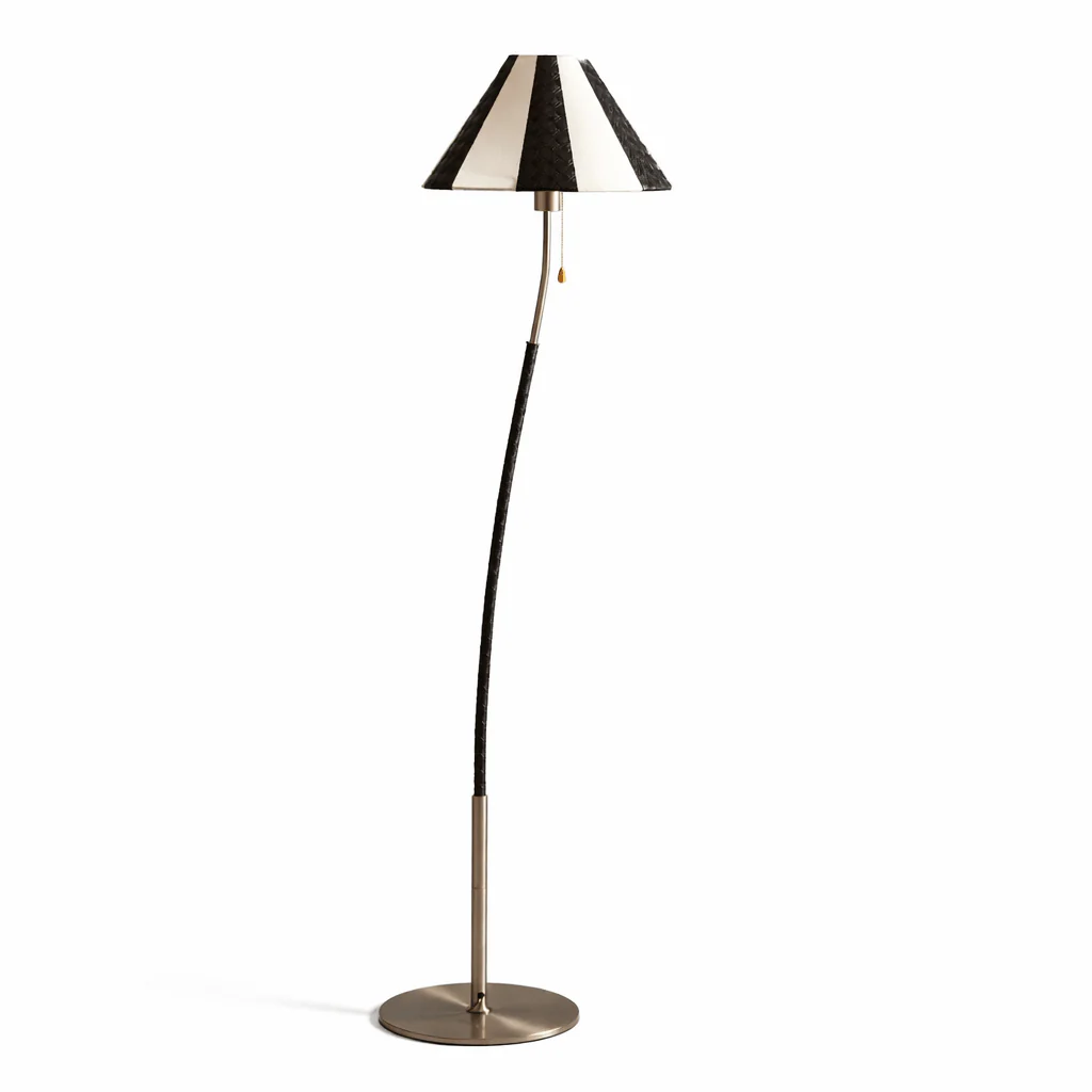 Verona Curved Striped Floor Lamp - Image 8
