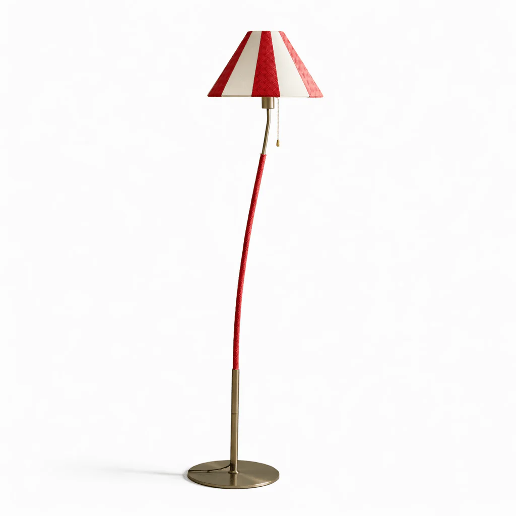Verona Curved Striped Floor Lamp - Image 9