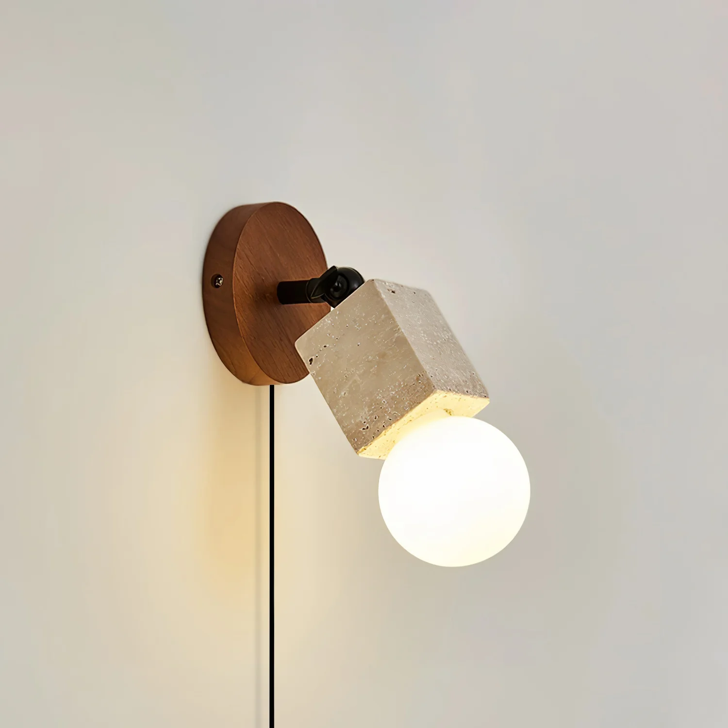 Versa Stone Adjustable Plug-in Wall Light - Image 6