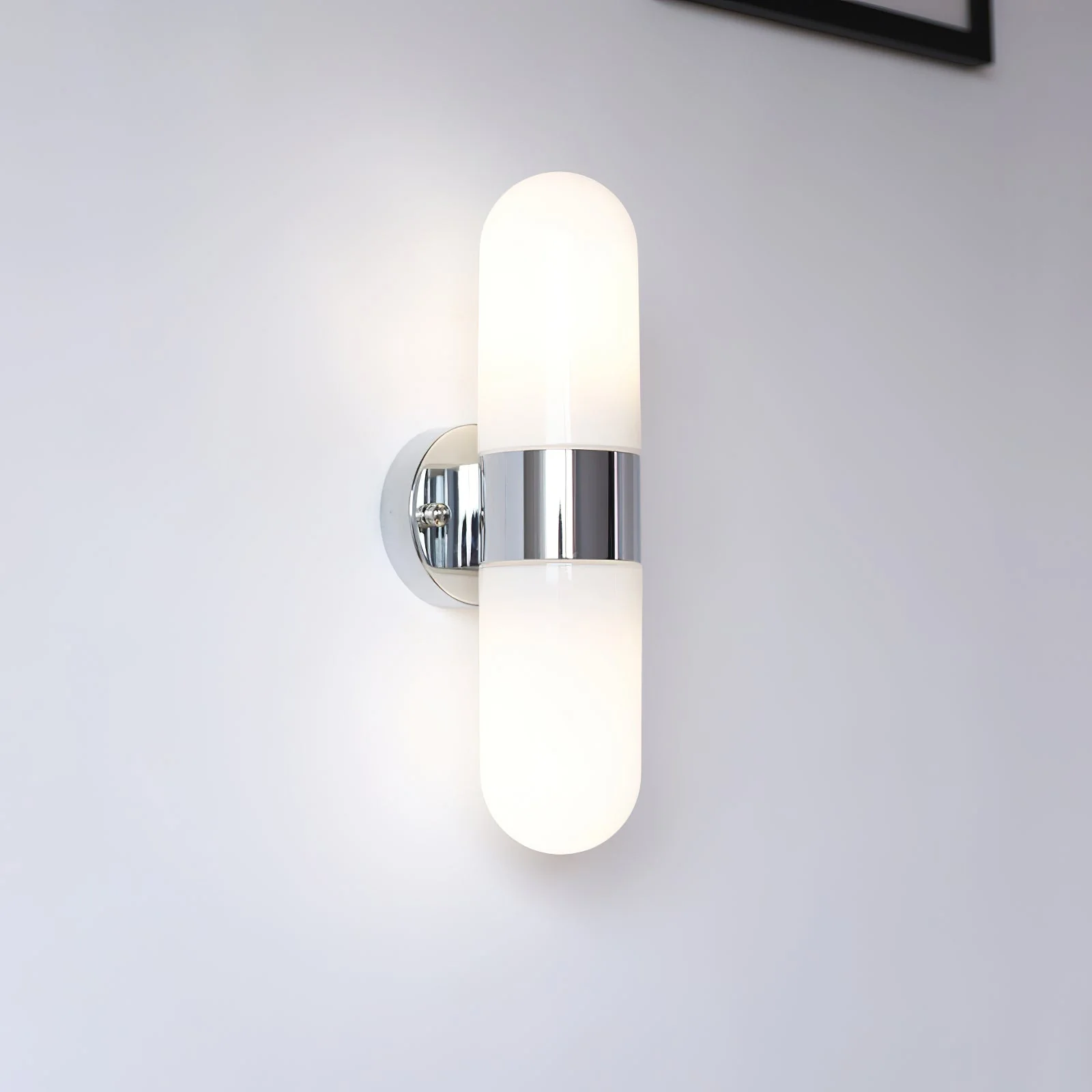 Vertical Capsule Glass Wall Sconce - Image 11
