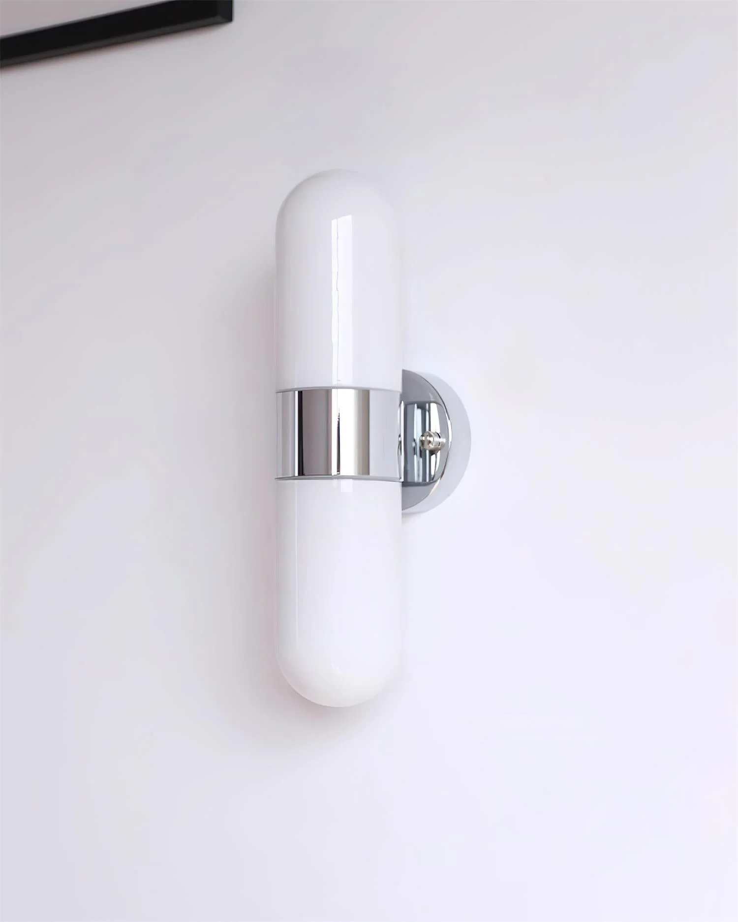 Vertical Capsule Glass Wall Sconce - Image 13
