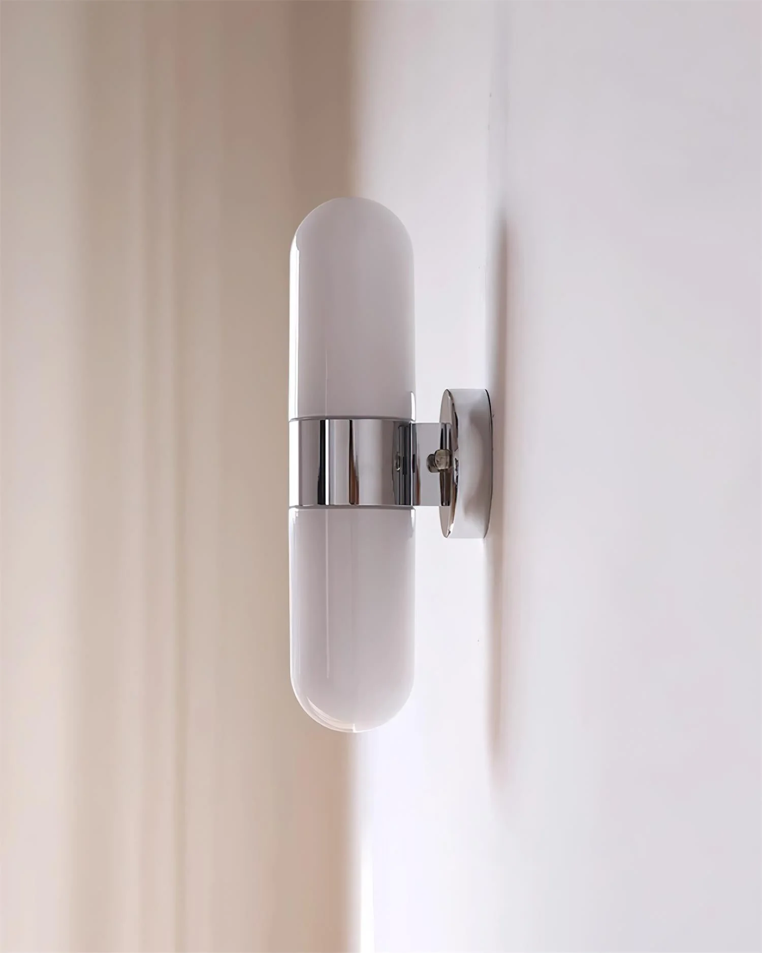 Vertical Capsule Glass Wall Sconce - Image 14