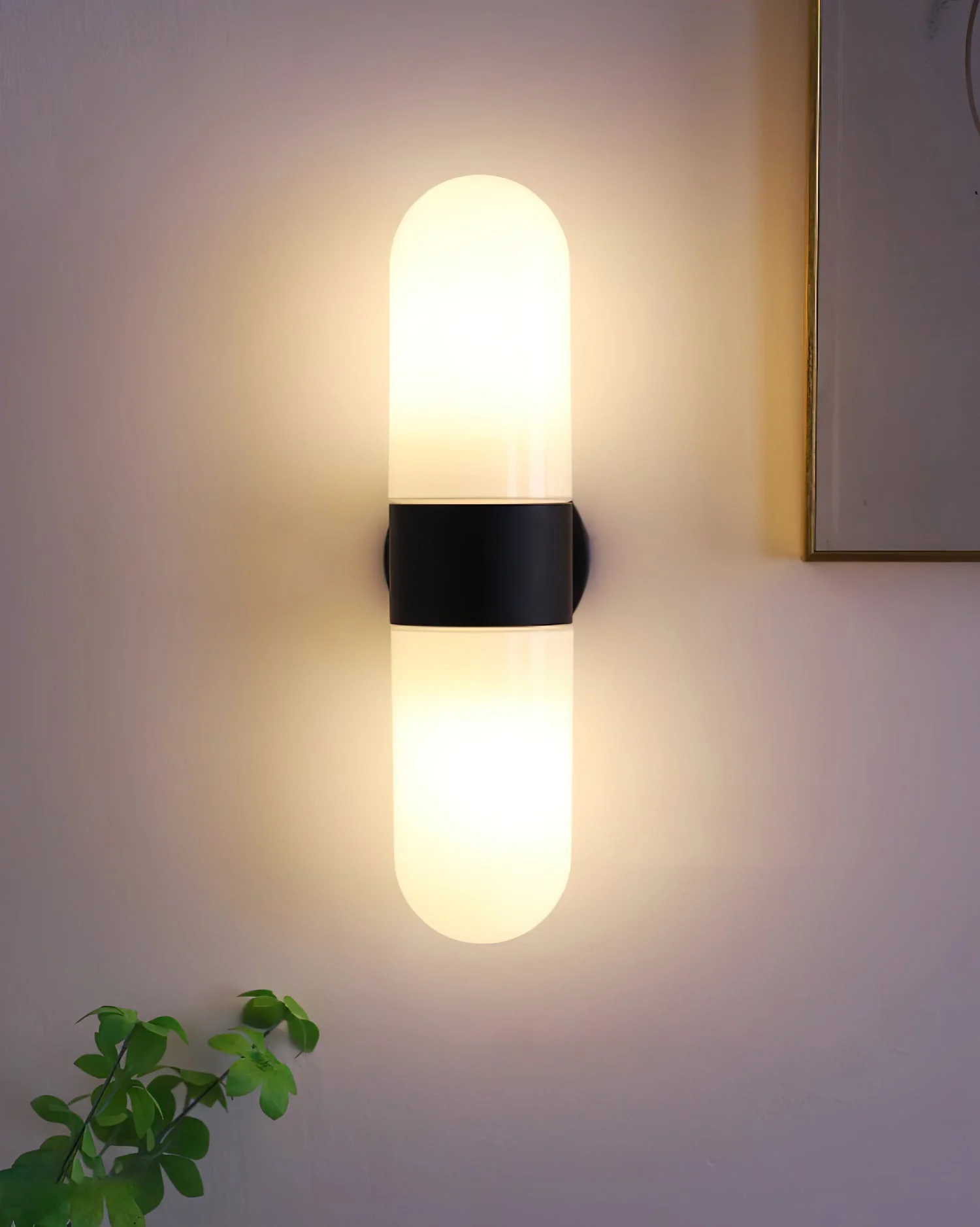 Vertical Capsule Glass Wall Sconce - Image 19