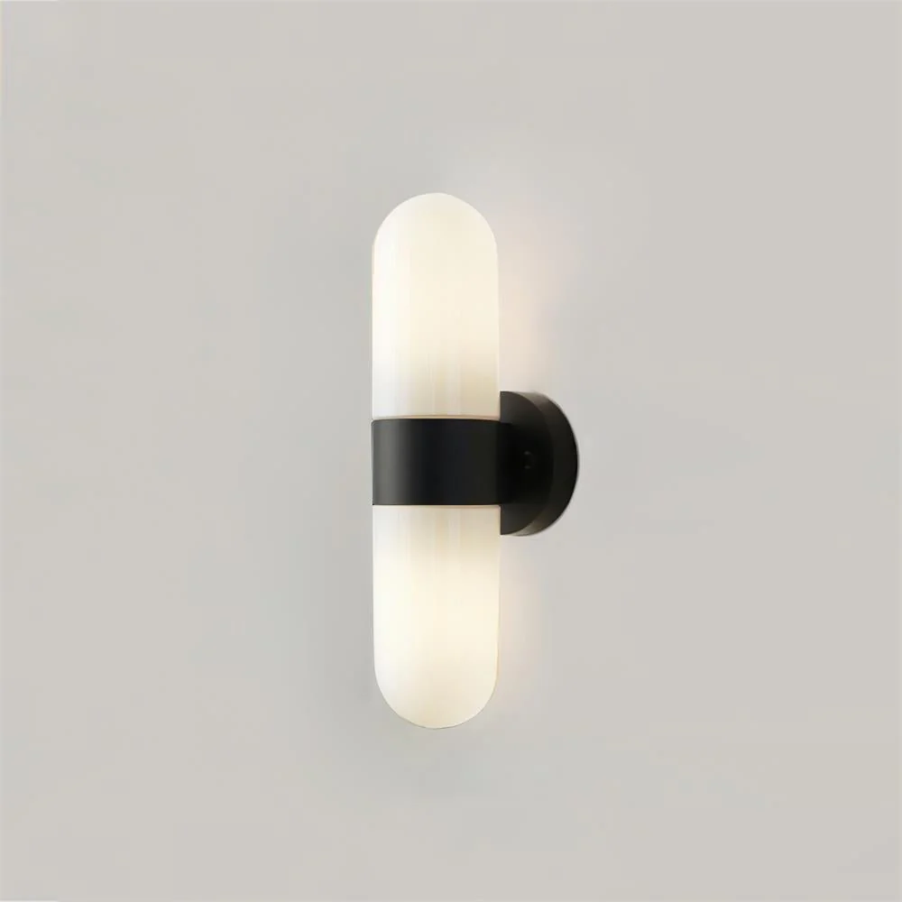 Vertical Capsule Glass Wall Sconce - Image 23