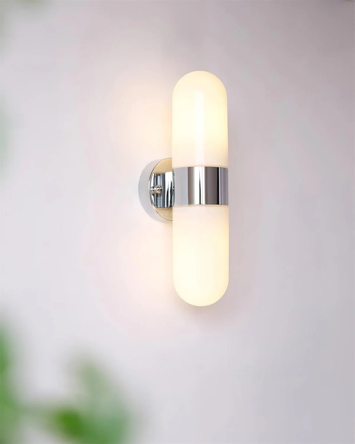 Vertical Capsule Glass Wall Sconce - Image 26