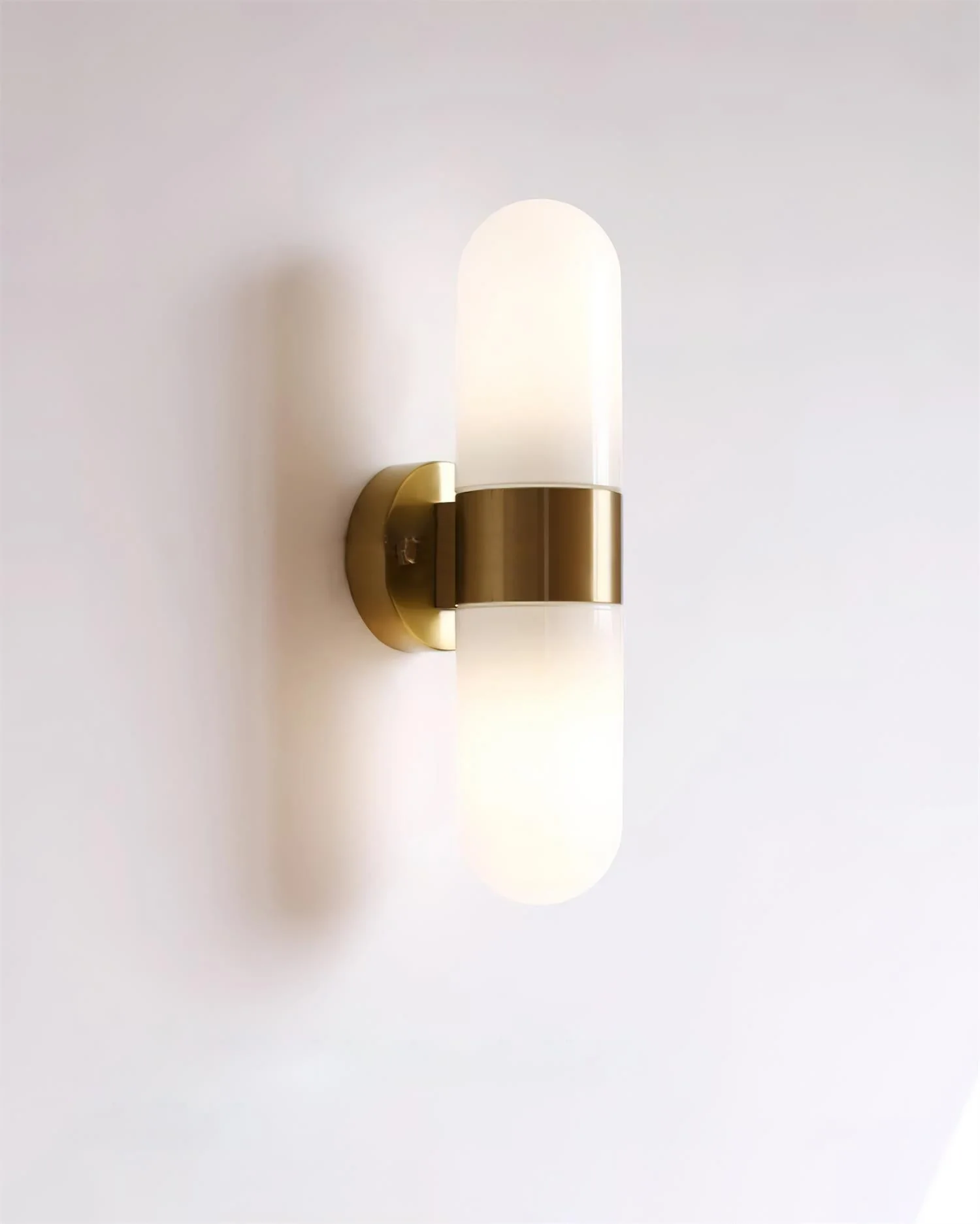Vertical Capsule Glass Wall Sconce - Image 31