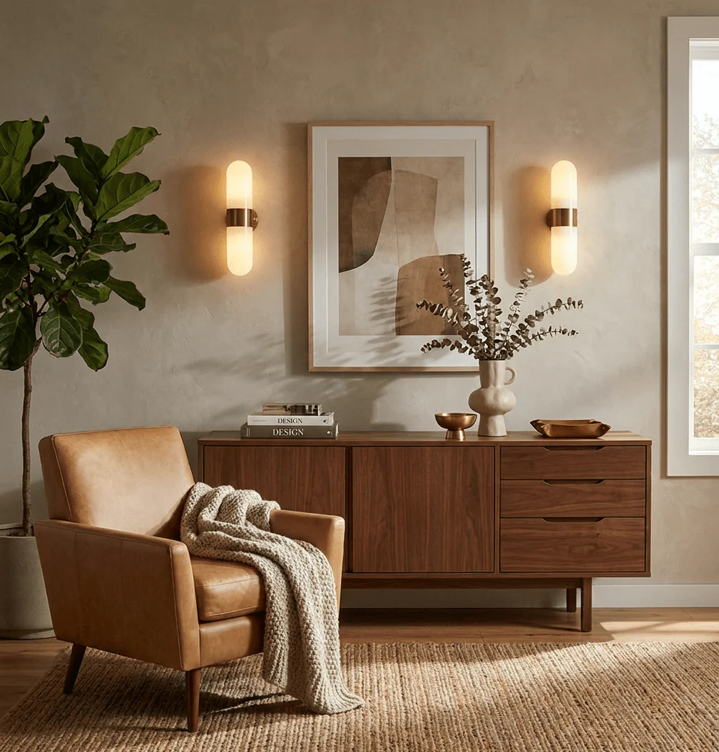 Vertical Capsule Glass Wall Sconce - Image 4