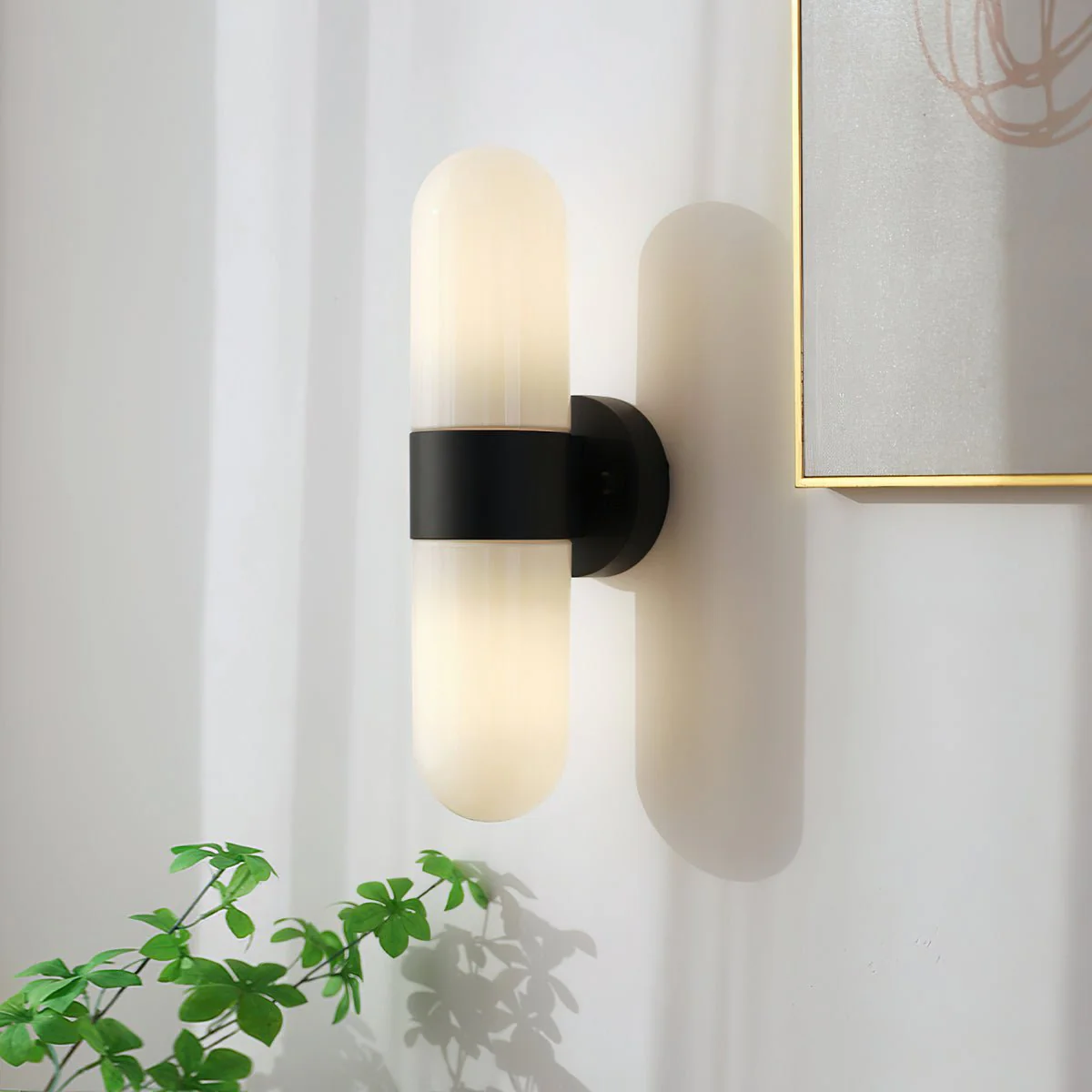 Vertical Capsule Glass Wall Sconce - Image 40