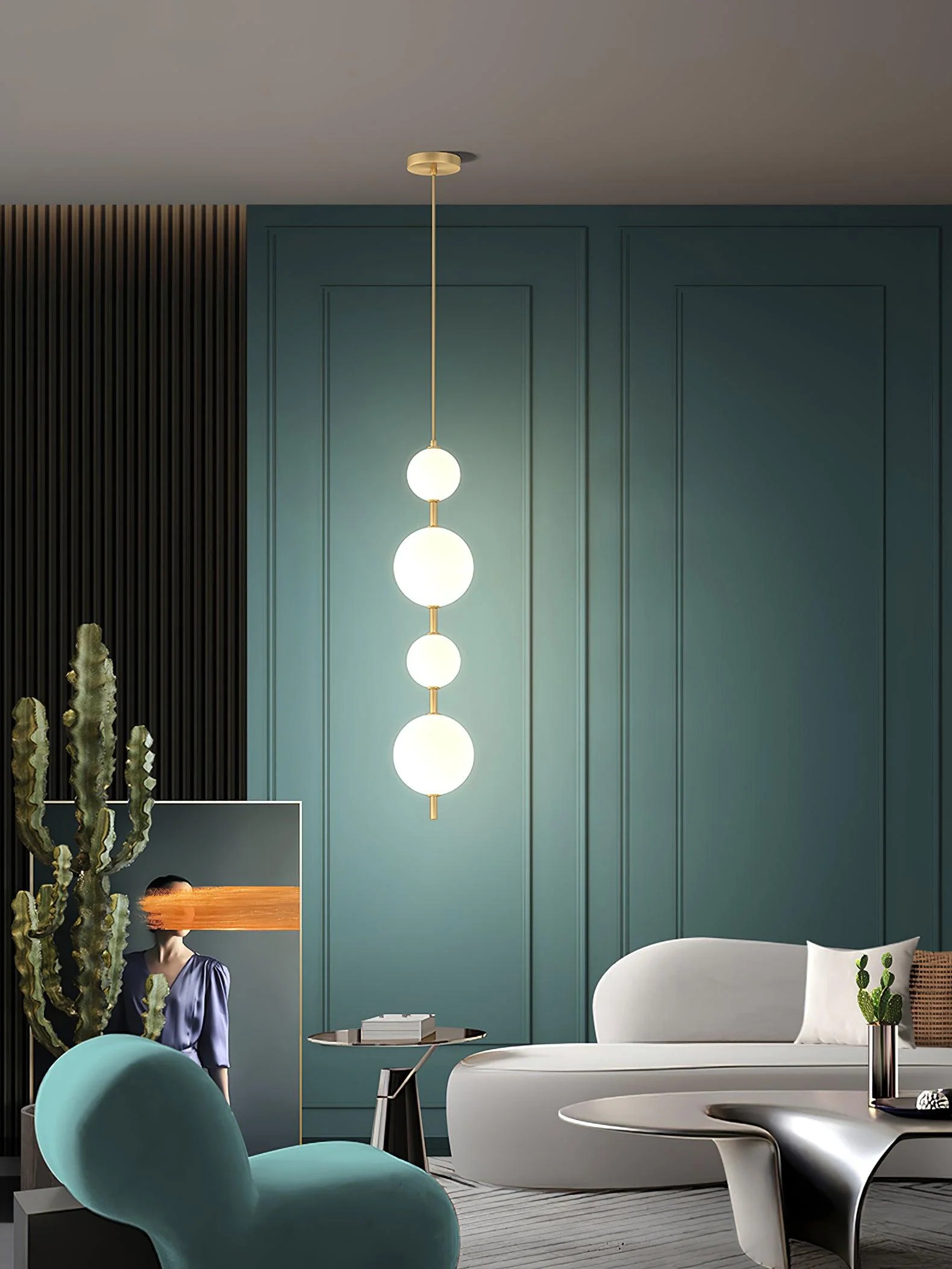 Vertical Globe Pendant Lamp - Image 11