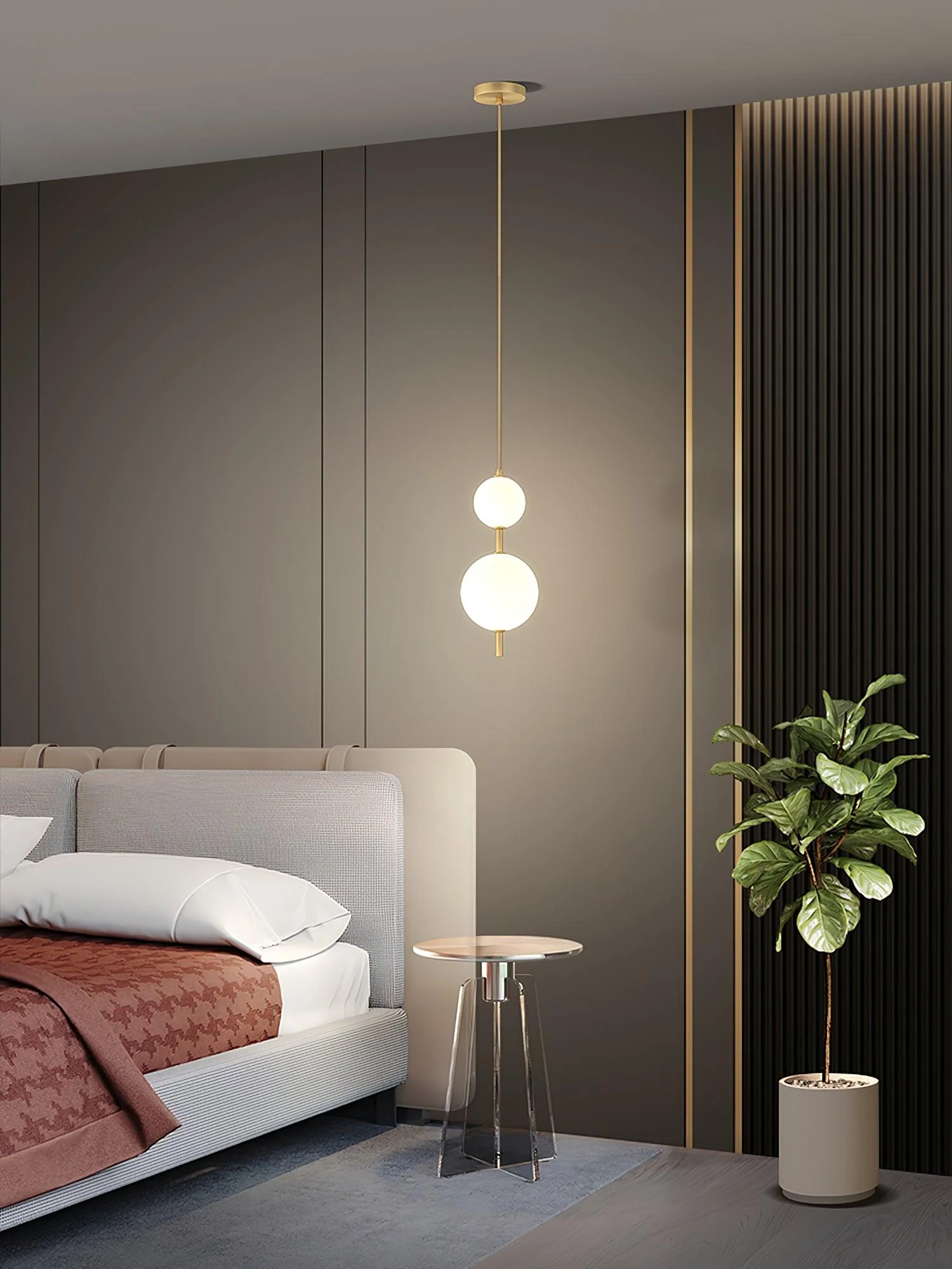 Vertical Globe Pendant Lamp - Image 16