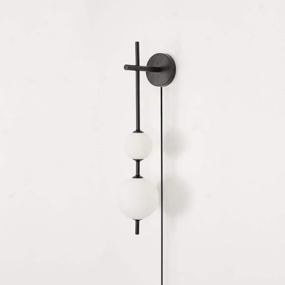 Vertical Globe Plug-in Wall Lamp - Image 8