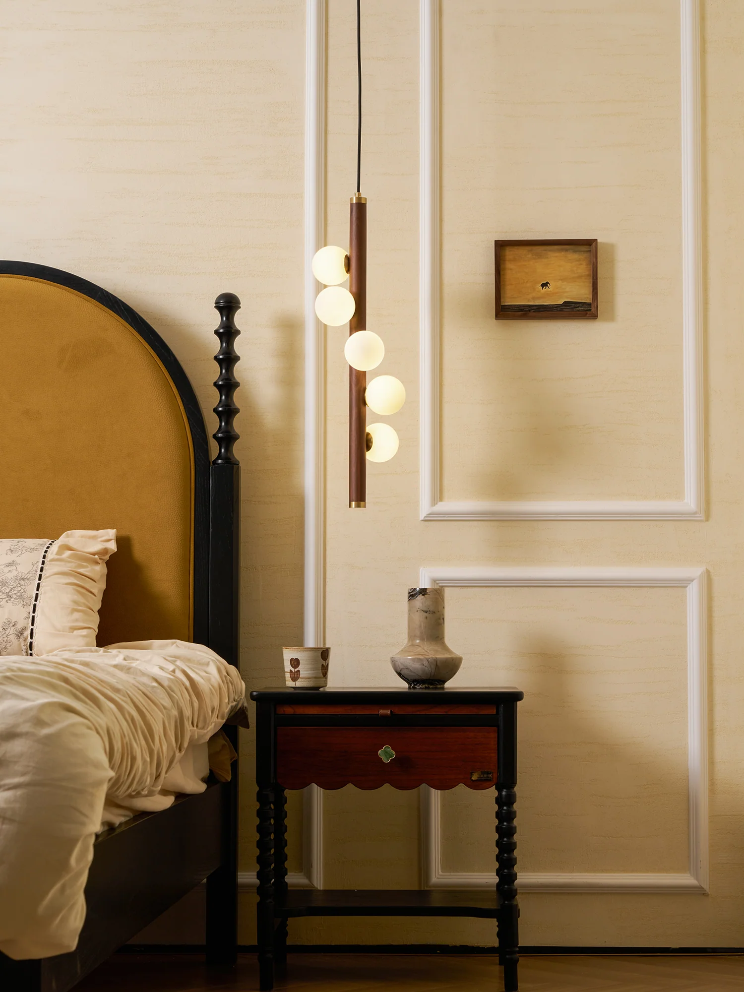 Vertical Orb Timber Pendant Lamp - Image 27