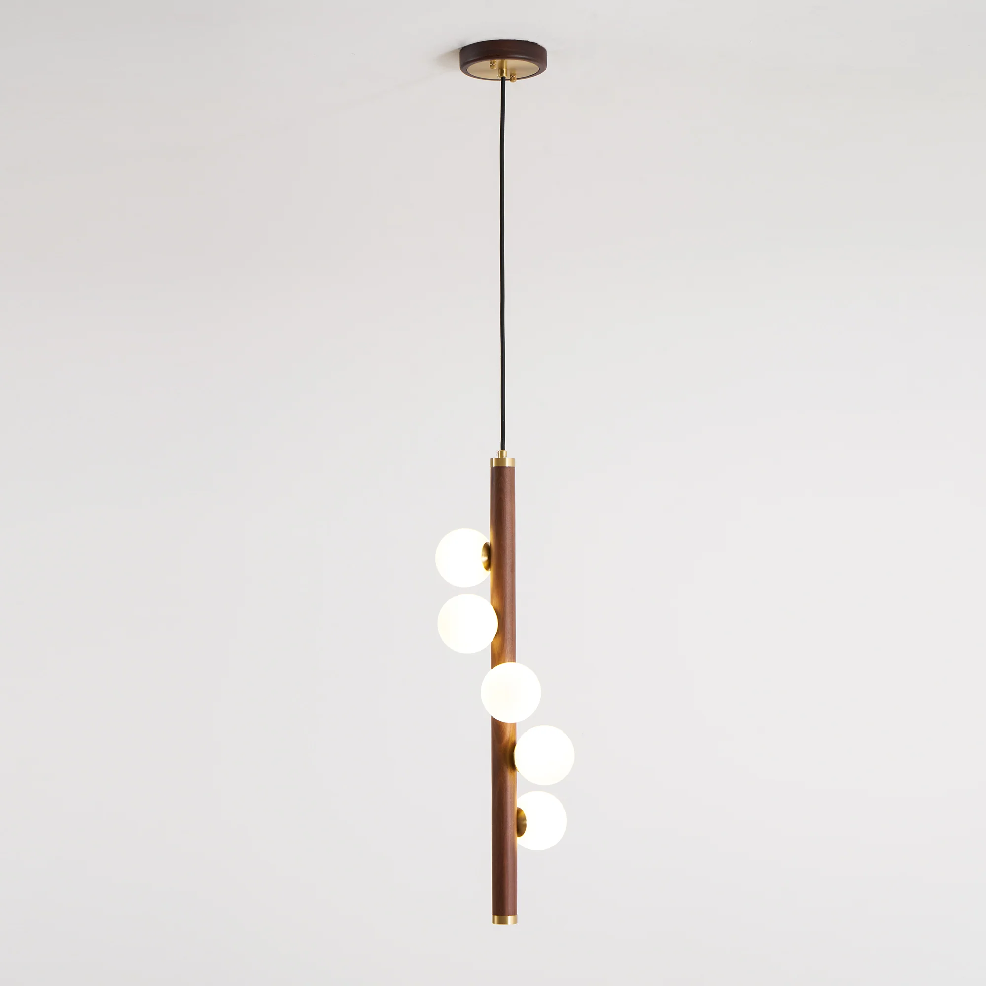Vertical Orb Timber Pendant Lamp - Image 34
