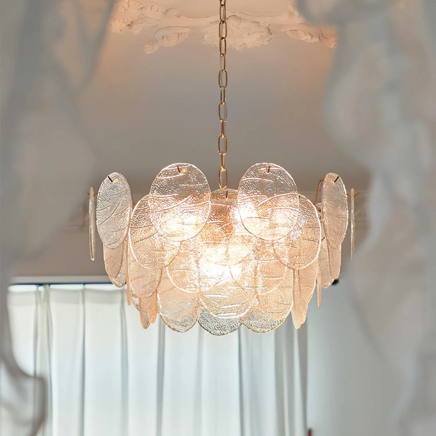 Victorian Disc Chandelier - Image 5
