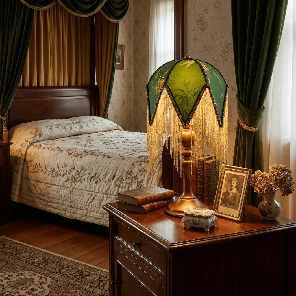Victorian Fringe Table Lamp - Image 8