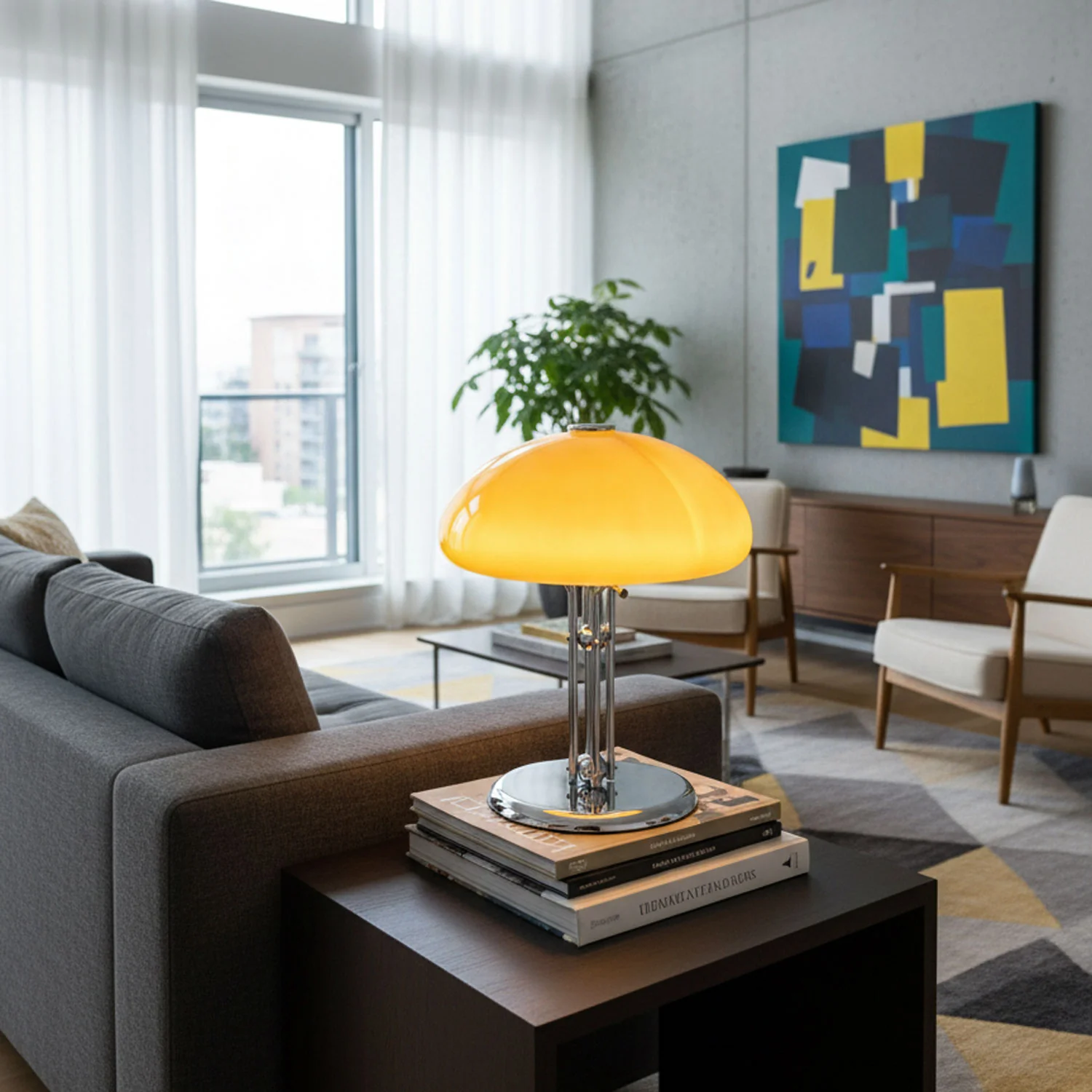 Mushroom Bauhaus Table Lamp - Image 2