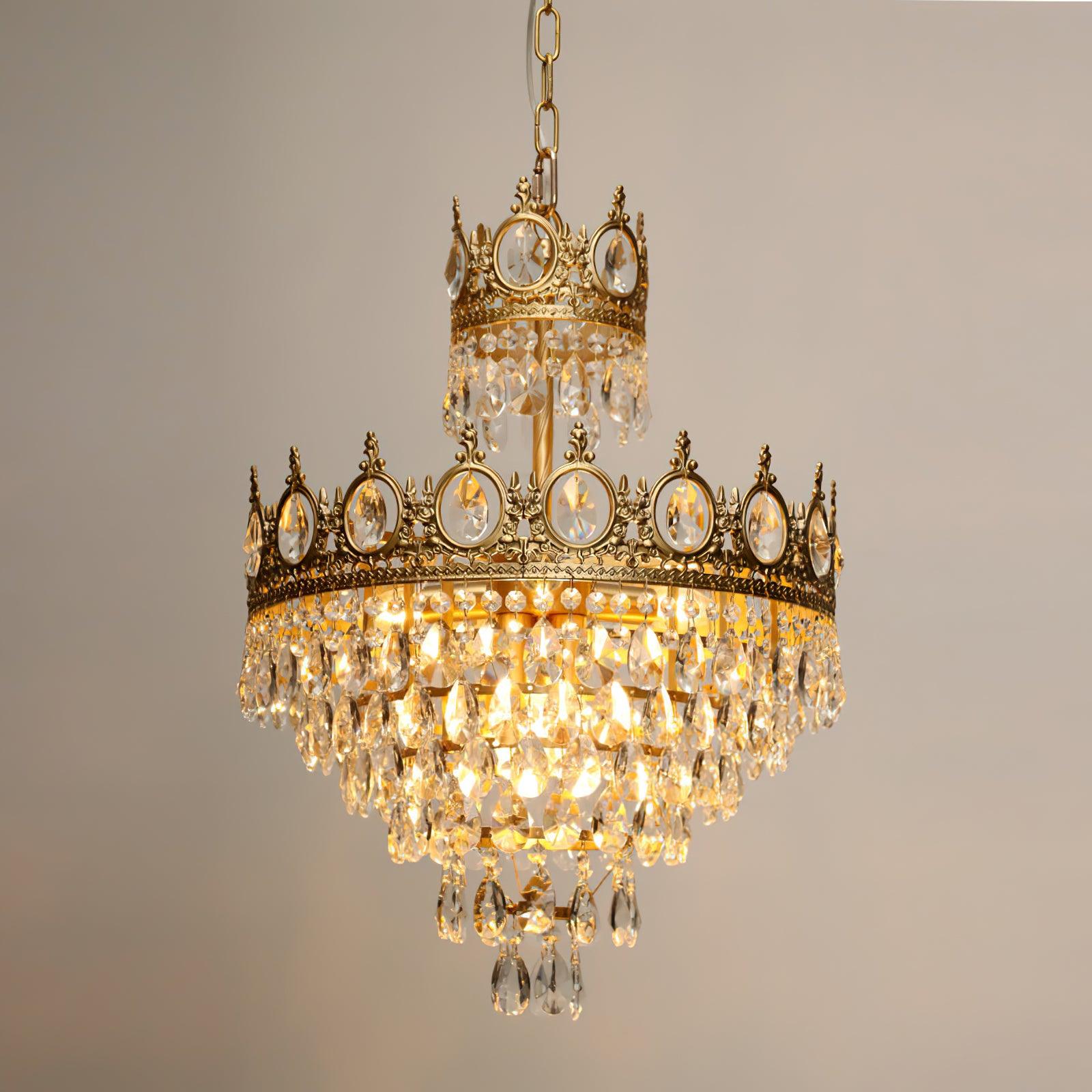 Vintage Crystal Chandelier - Image 10