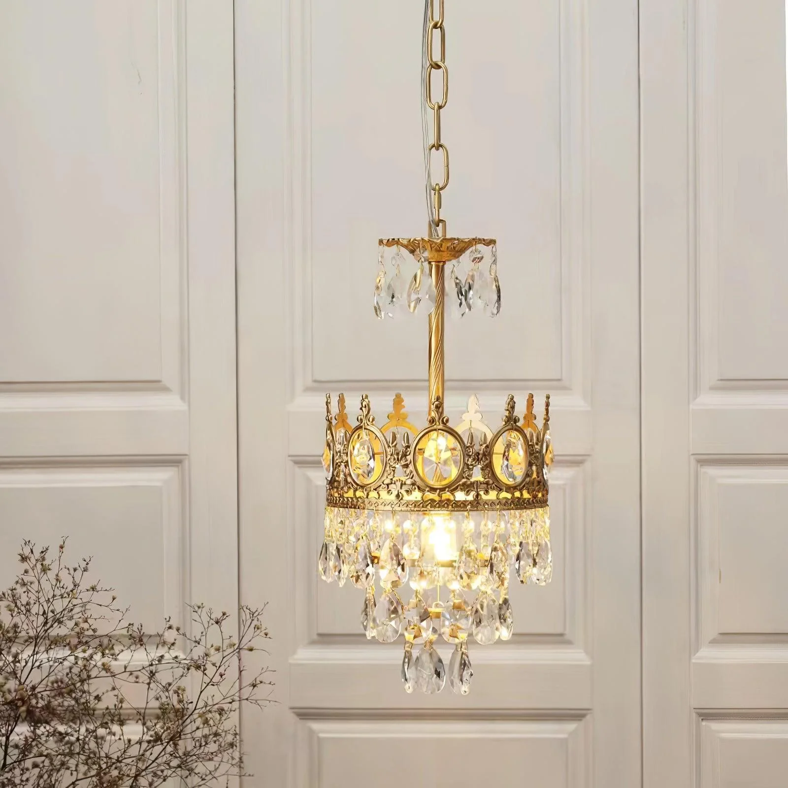 Vintage Crystal Chandelier - Image 12