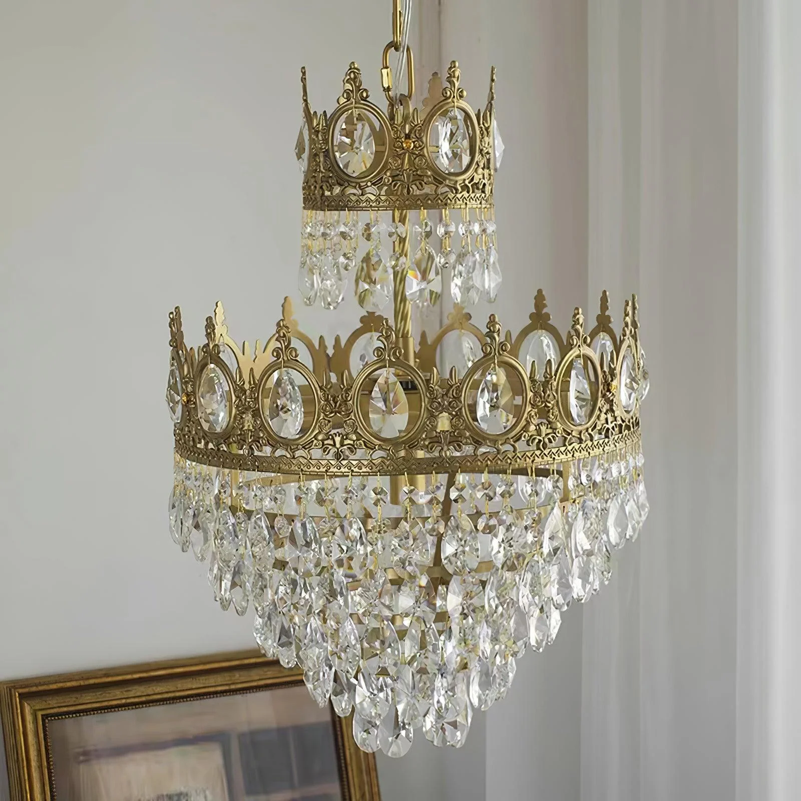 Vintage Crystal Chandelier - Image 14
