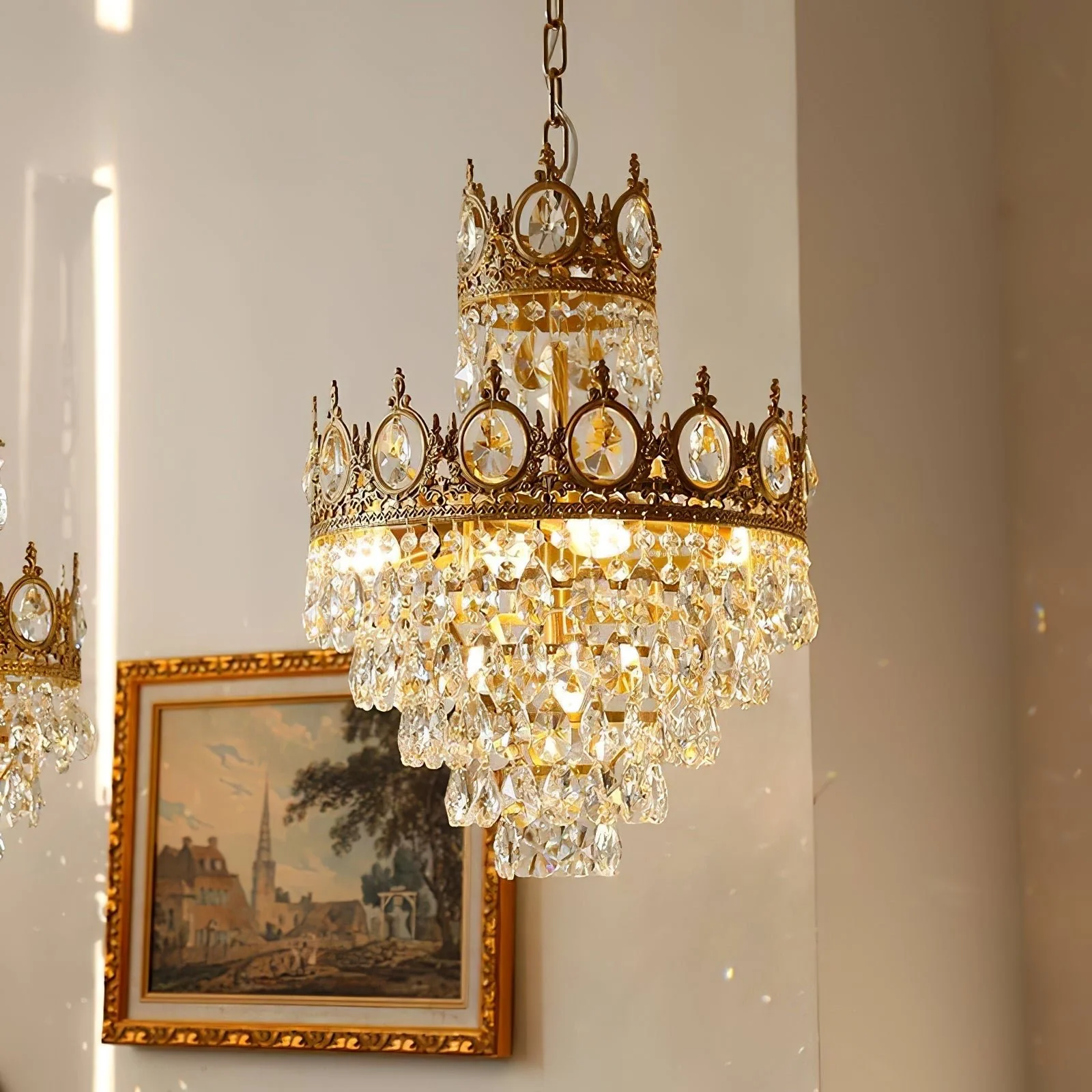 Vintage Crystal Chandelier - Image 16