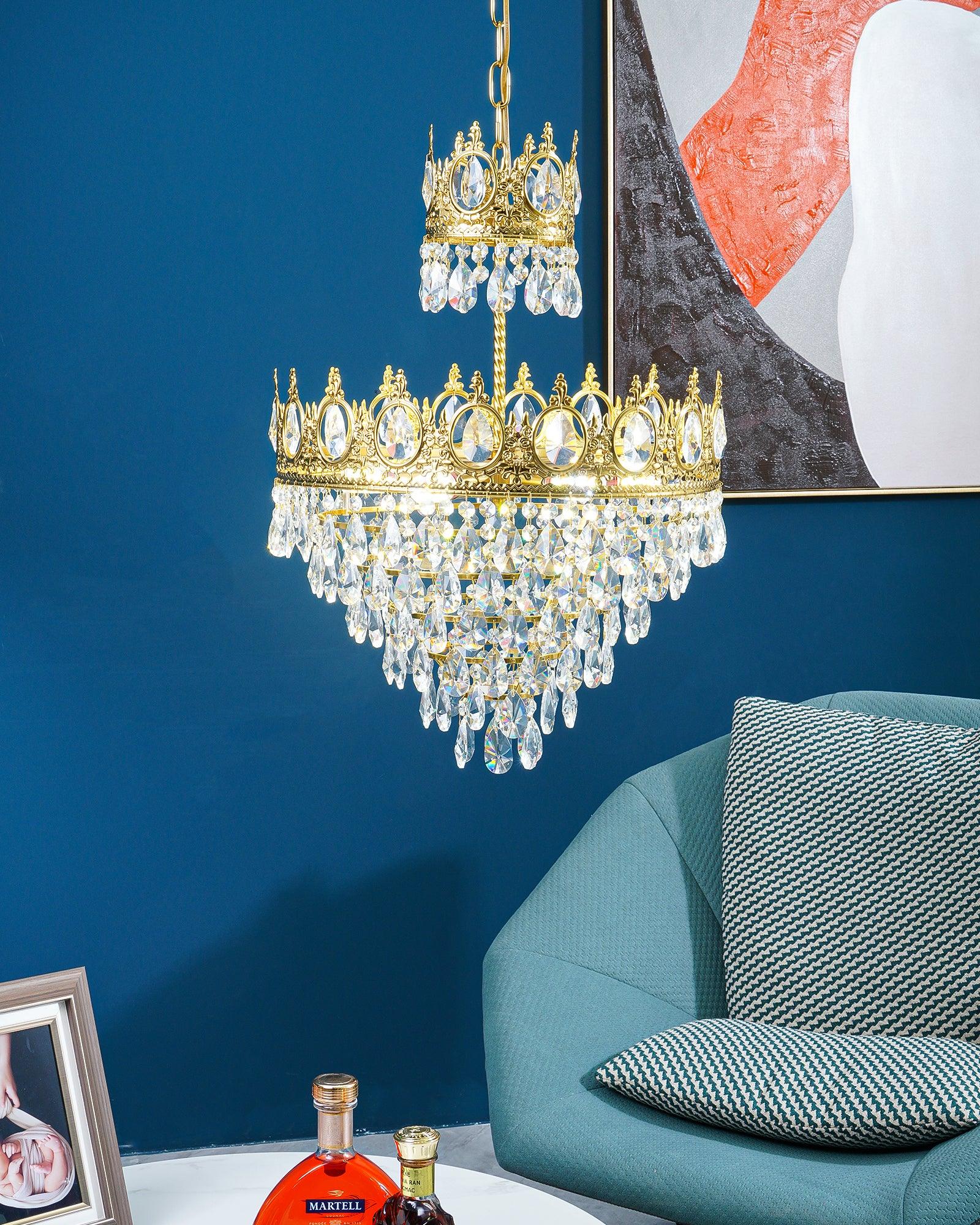Vintage Crystal Chandelier - Image 17