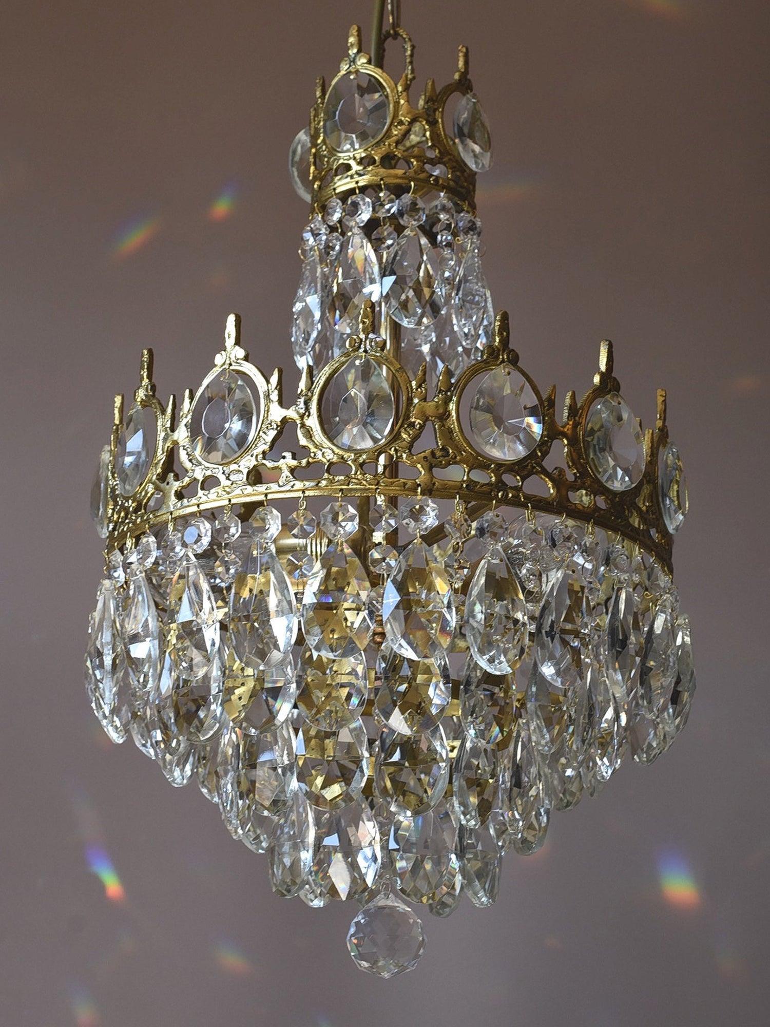 Vintage Crystal Chandelier - Image 23