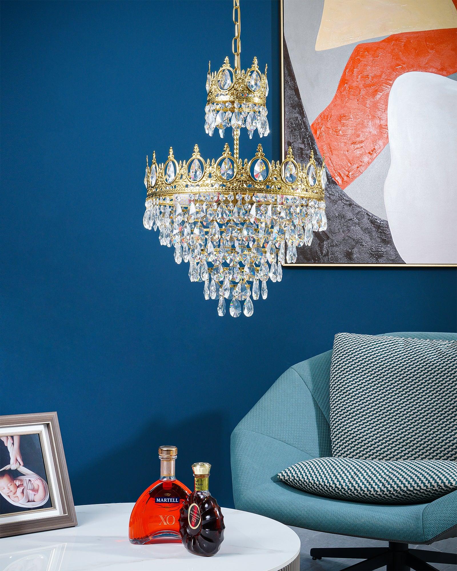 Vintage Crystal Chandelier - Image 28