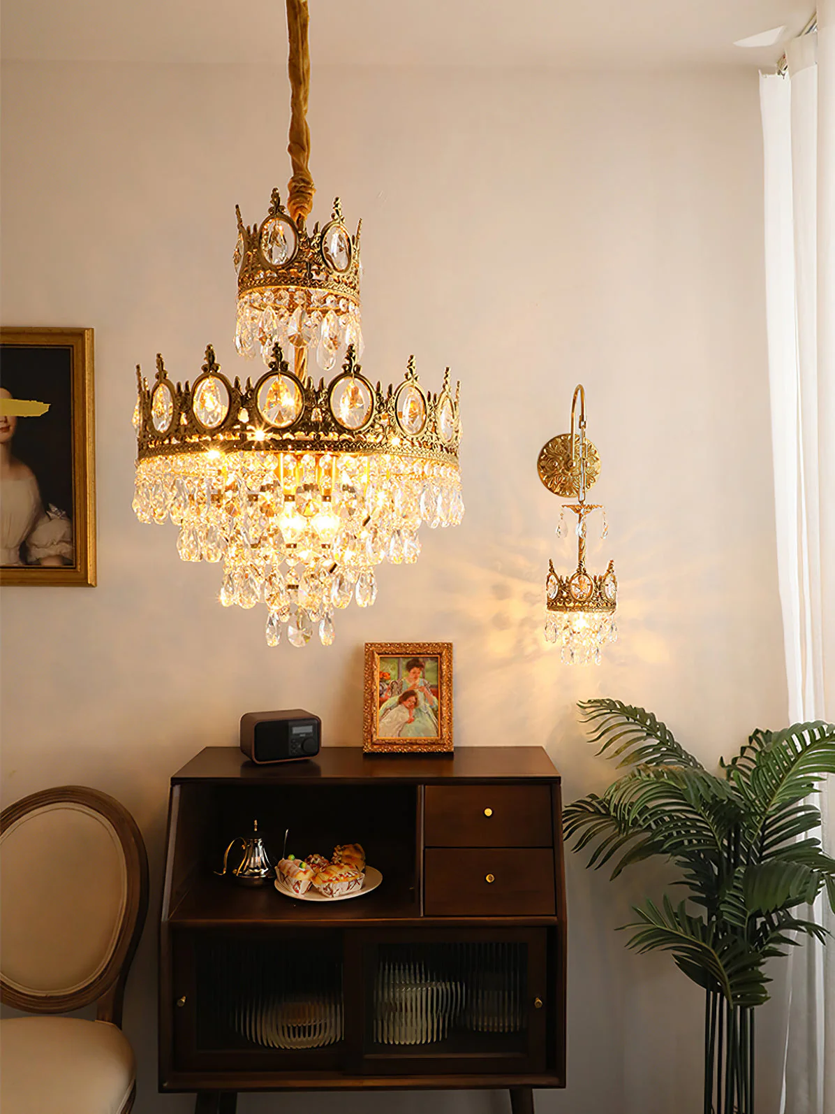 Vintage Crystal Chandelier - Image 58