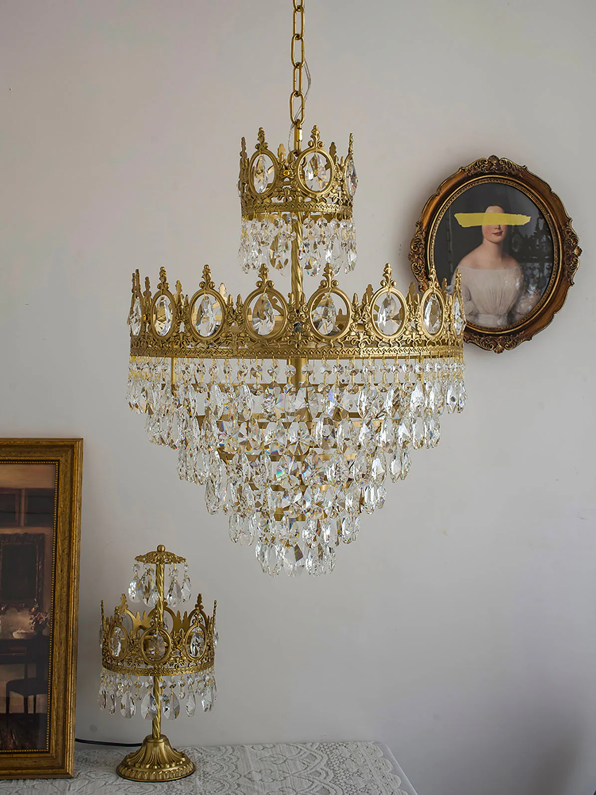 Vintage Crystal Chandelier - Image 63